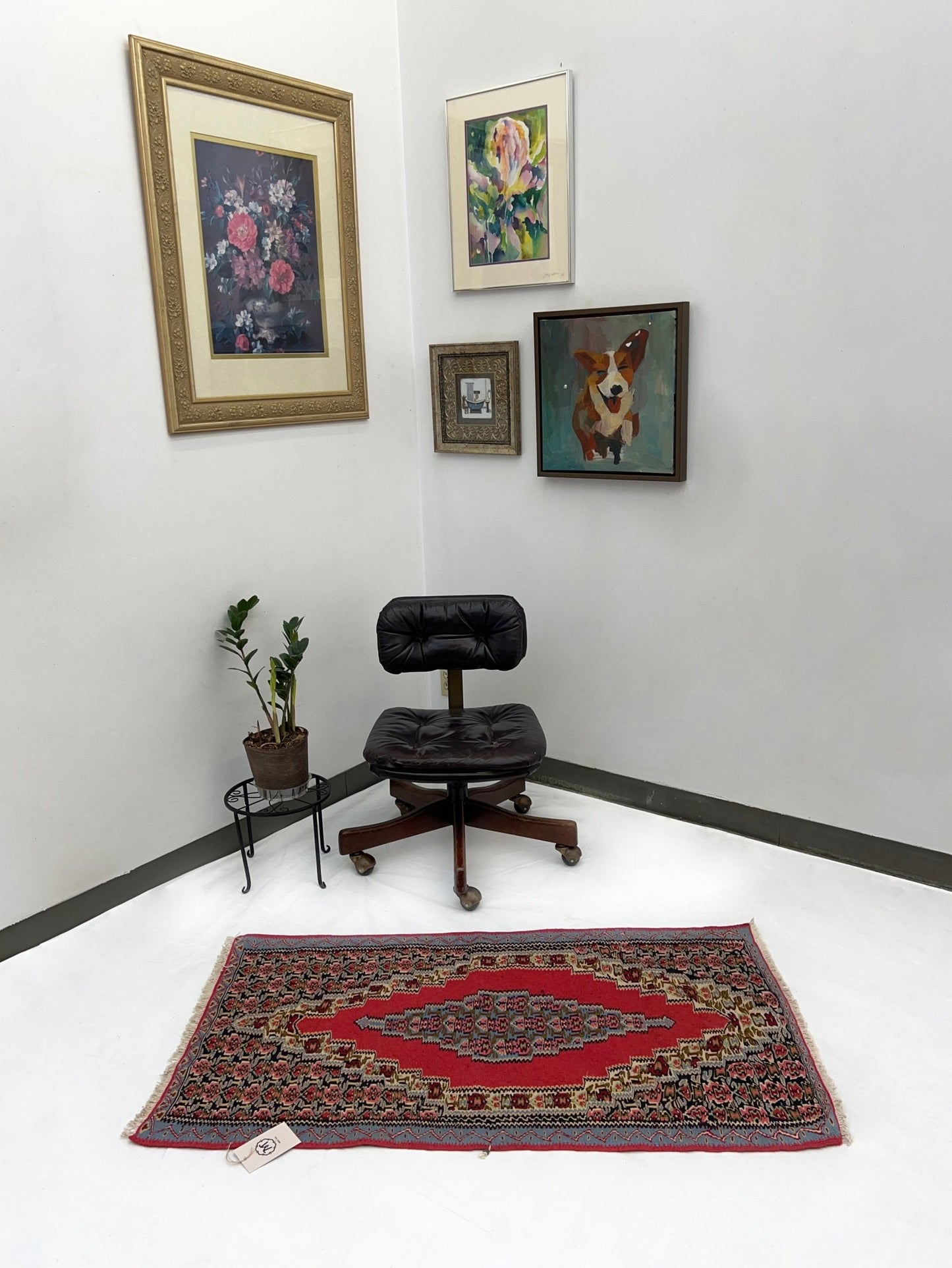 senneh persina turkish vintage mini rug san francisco bay area