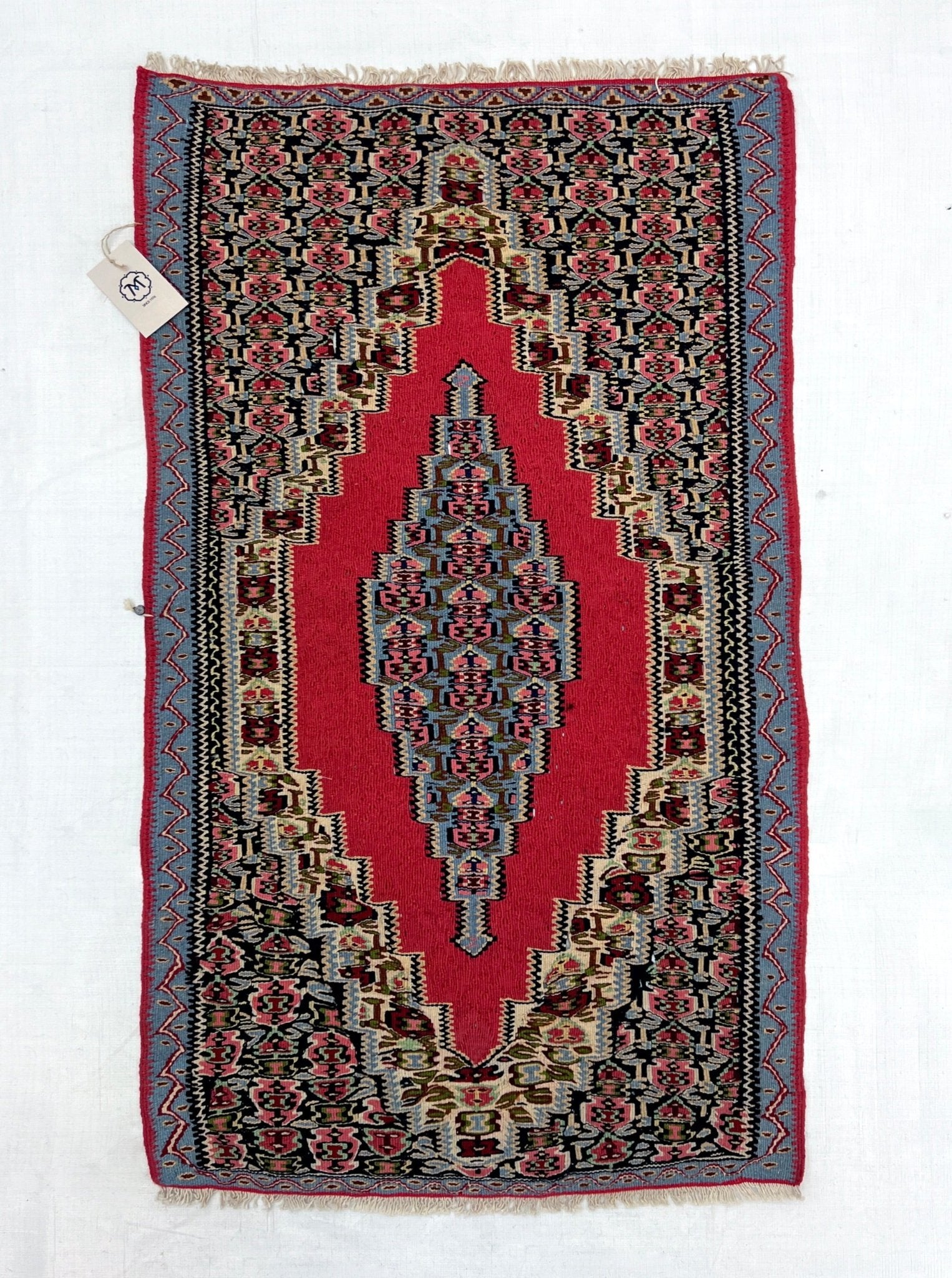senneh persina turkish vintage mini rug san francisco bay area