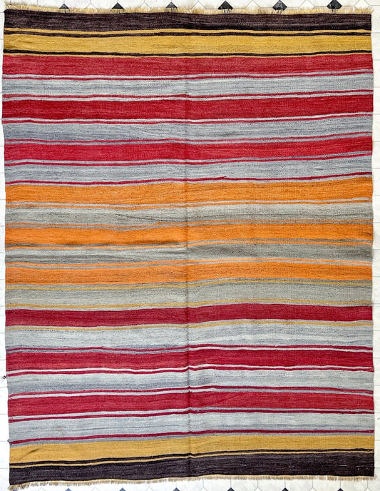 Navajo Striped handmade wool Vintage Turkish Kilim Rug shop Berkeley, San francisco bay area. Oriental Rug store buy online