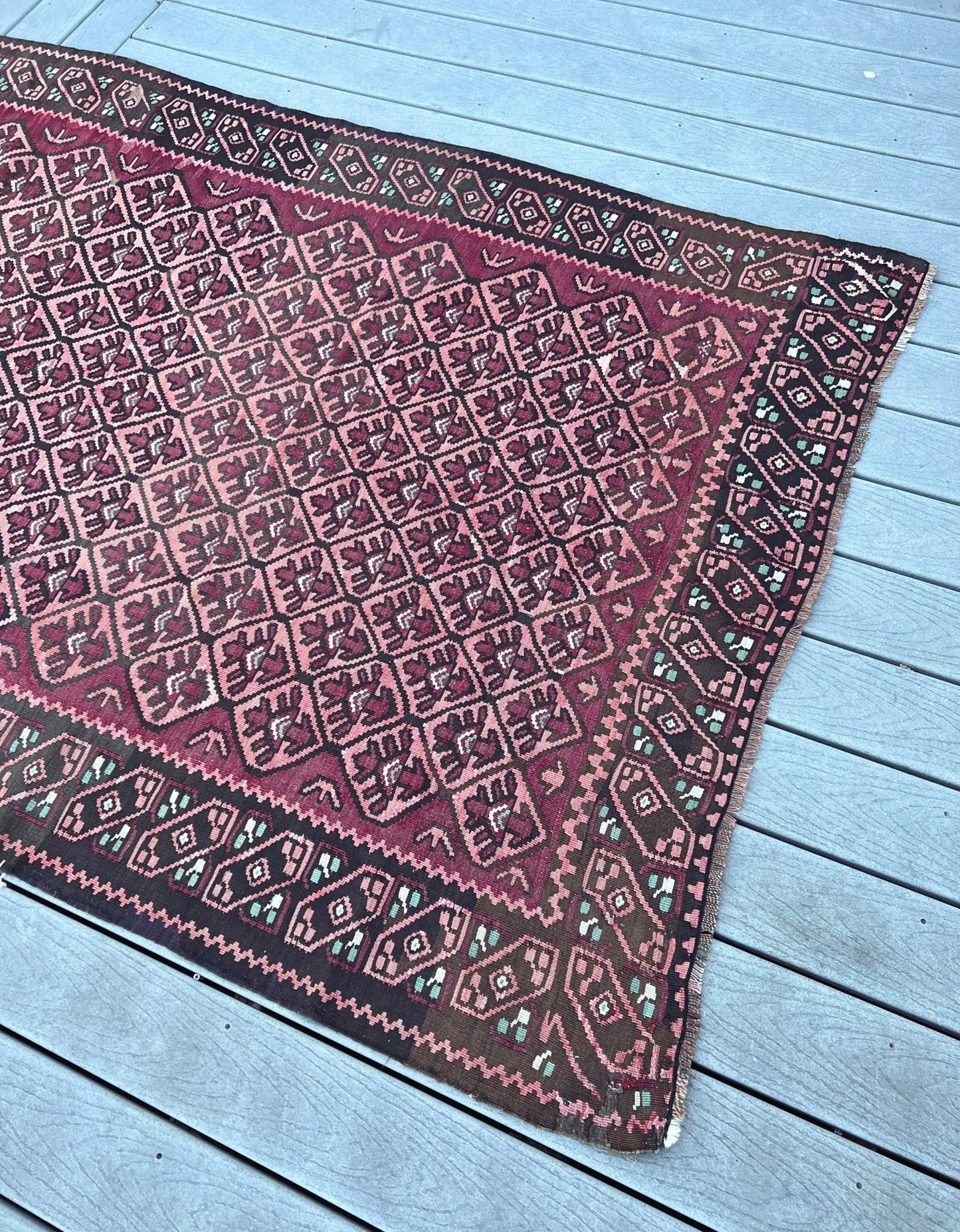 Antique Armenian Kilim Rug. Vintage Caucasian Rug. Oriental rug store San Francisco Bay Area. Buy rug online Free shipping