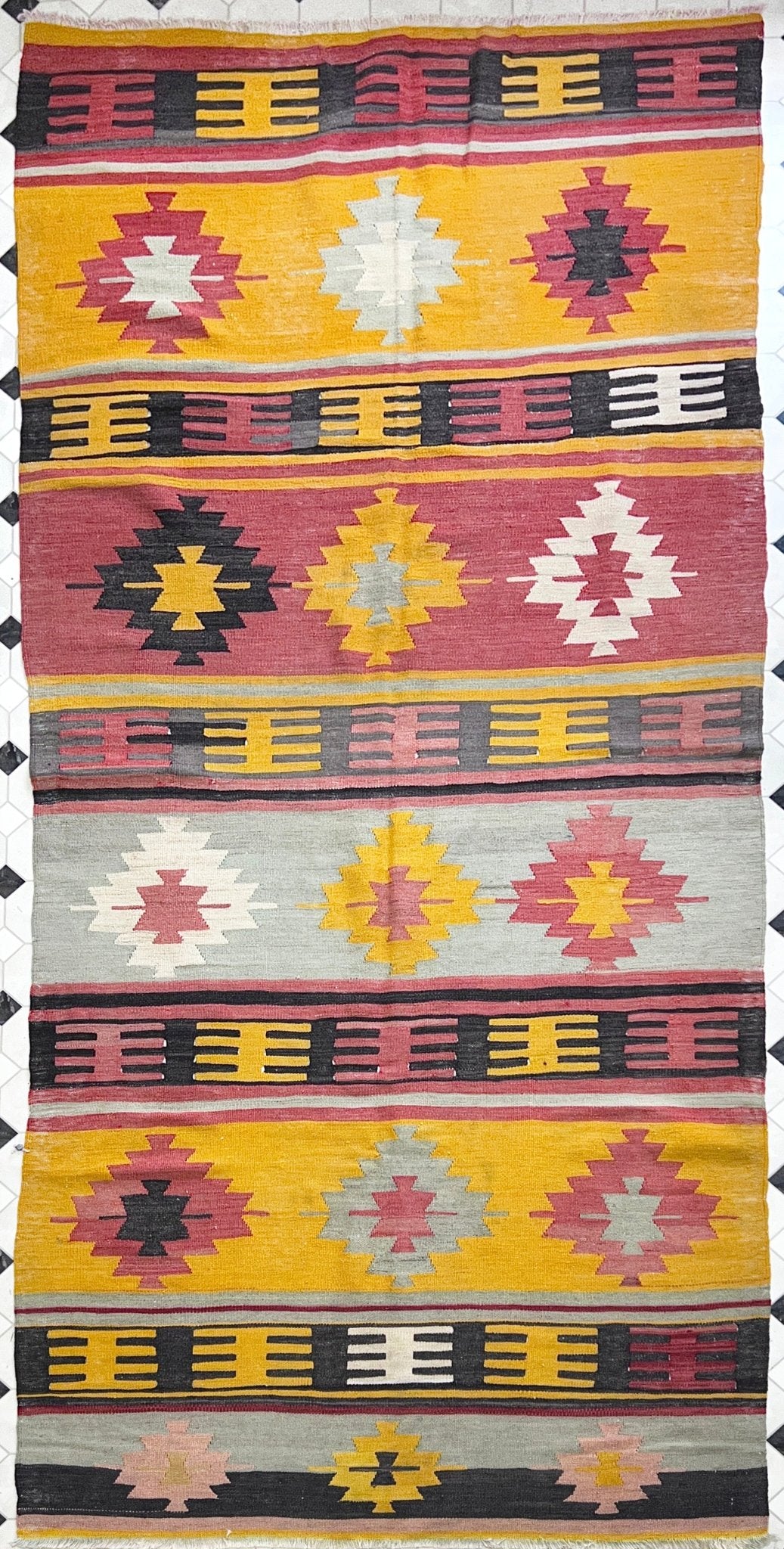 Navajo Vintage Turkish Runner wool Rug. Oriental rug shop Berkeley Palo Alto Los Atos Vintage rug shop san francisco bay area