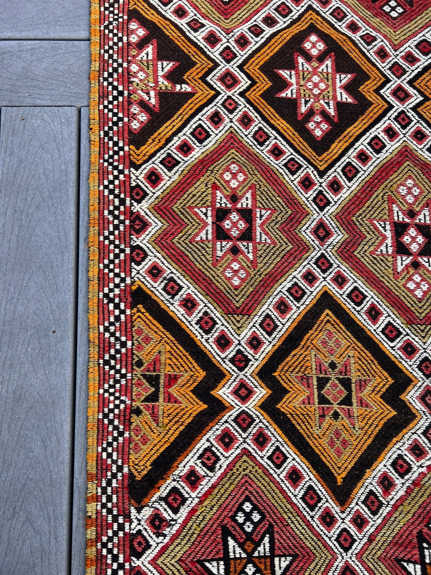 Anamur turkish Zili Wide runner kilim rug store san francisco san mateo palo alto berkeley. Oriental rug shop.