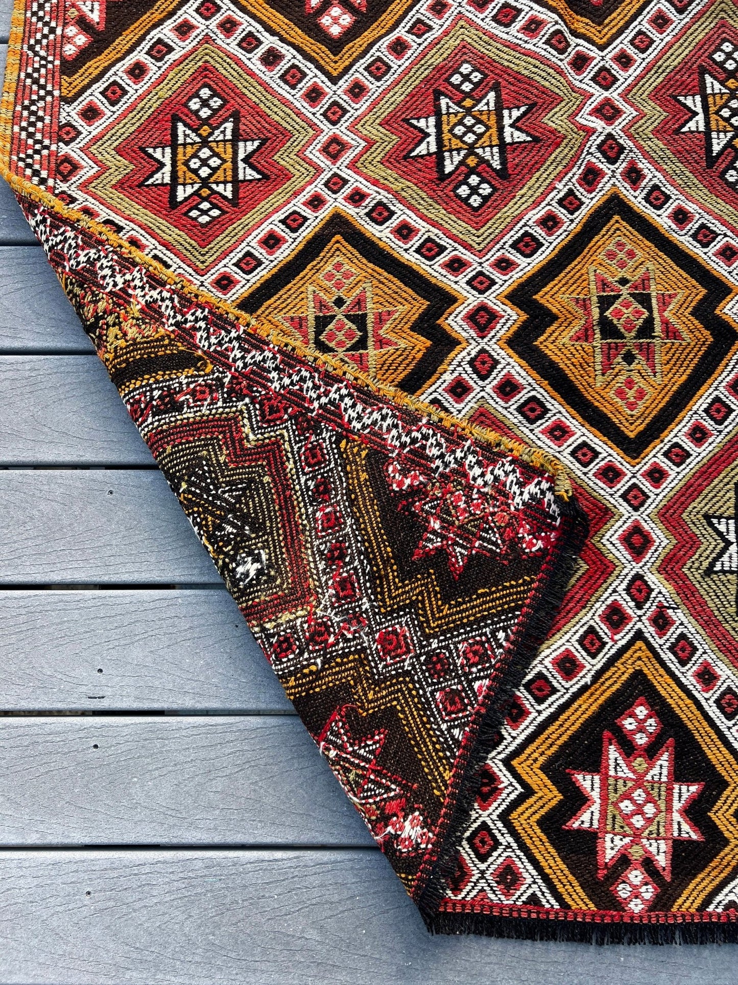 Anamur turkish Zili Wide runner kilim rug store san francisco san mateo palo alto berkeley. Oriental rug shop.