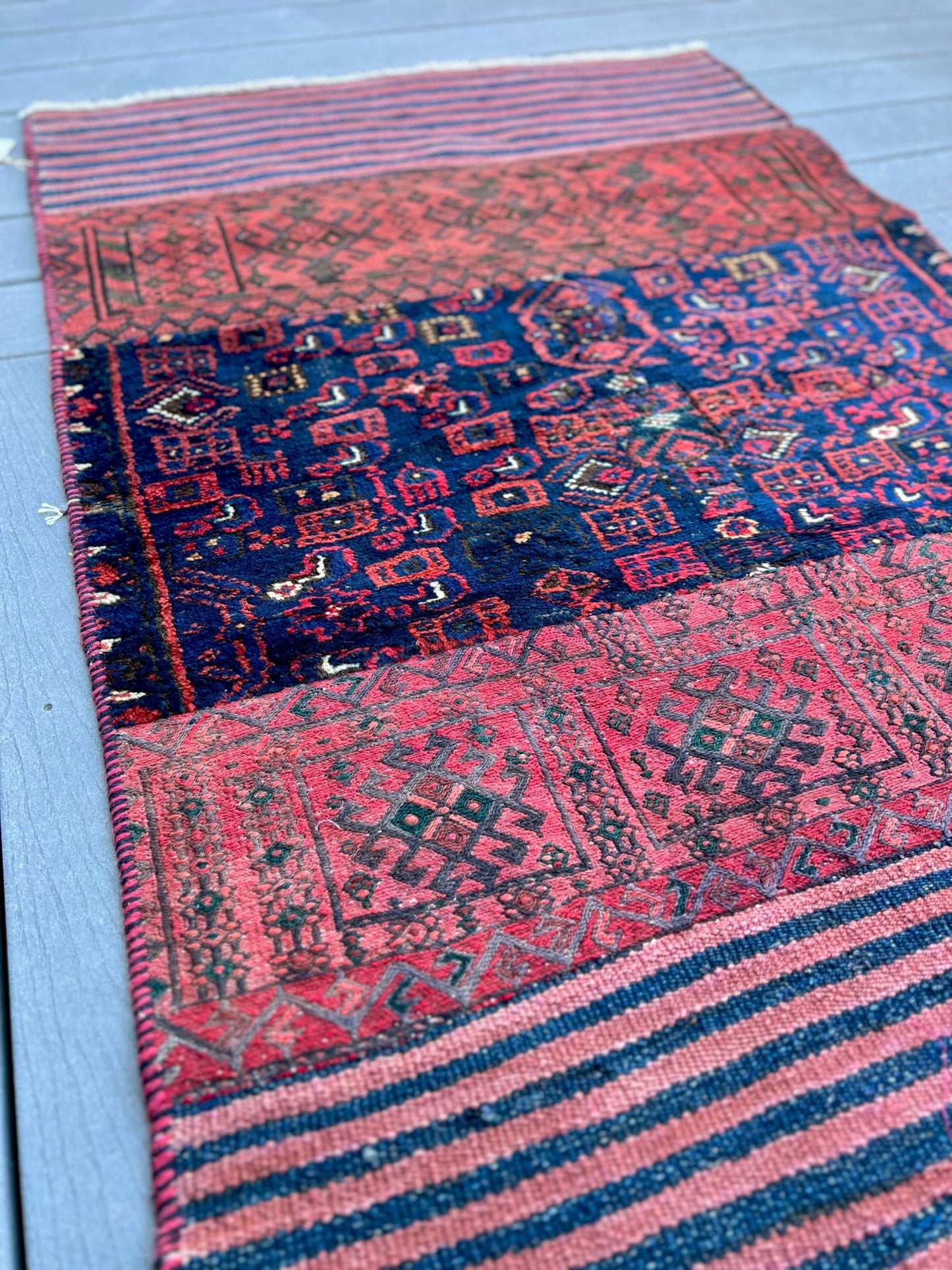 Bakhtiari saddle bag. Small Persian rug for bedroom living room kitchen. Oriental rug shop palo alto los gatos los altos.