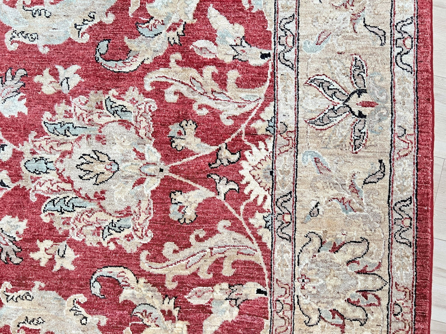 floral Large 8x10 wool handmade rug for living room, bedroom, office, dining. Oriental rug store san francisco bay area