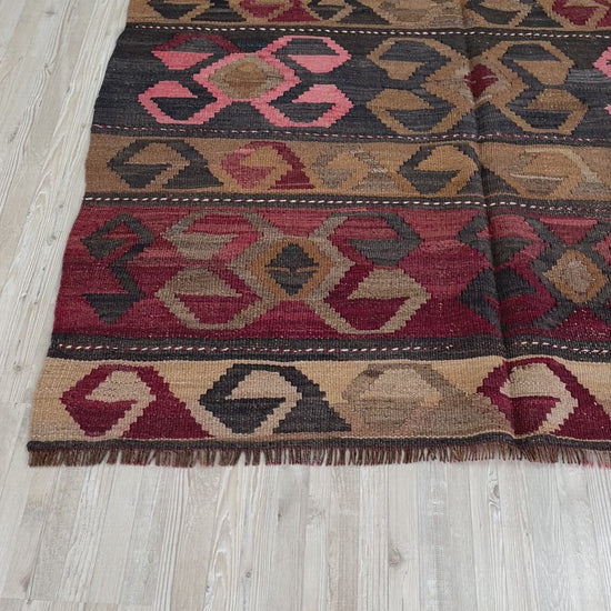 anatolian kars kilim rug small sized