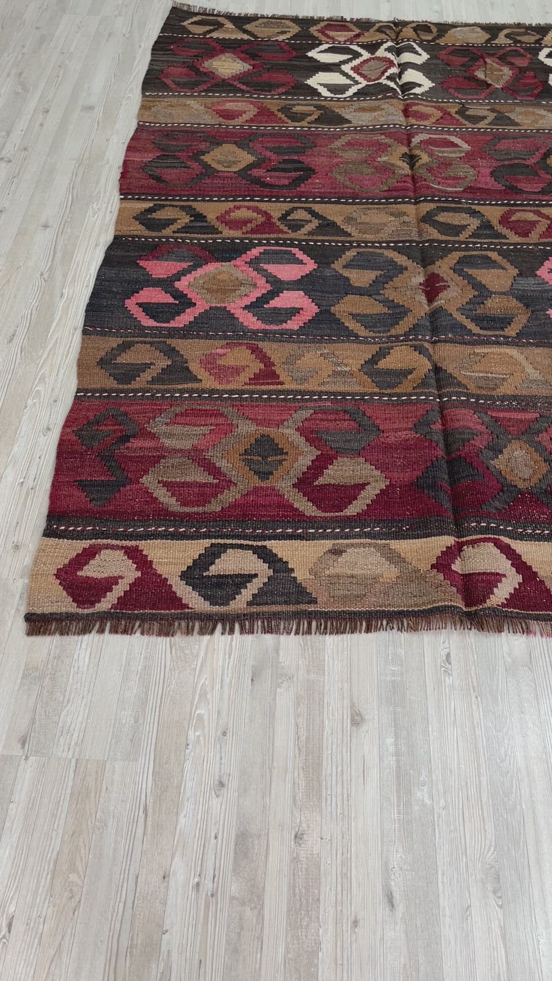 anatolian kars kilim rug small sized