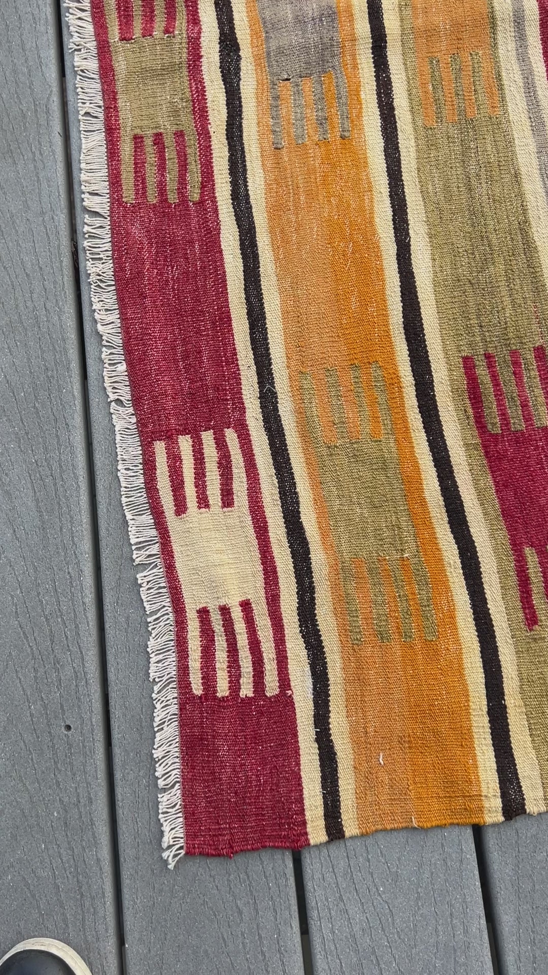 K0061907 Vintage Anatolian Kilim Rug - 7' 7 x 9' (91 x 108)  The Source  for Vintage Rugs, Tribal Kilim Rugs, Wool Turkish Rugs, Overdyed Persian  Rugs, Runner Rugs, Patchwork Rugs