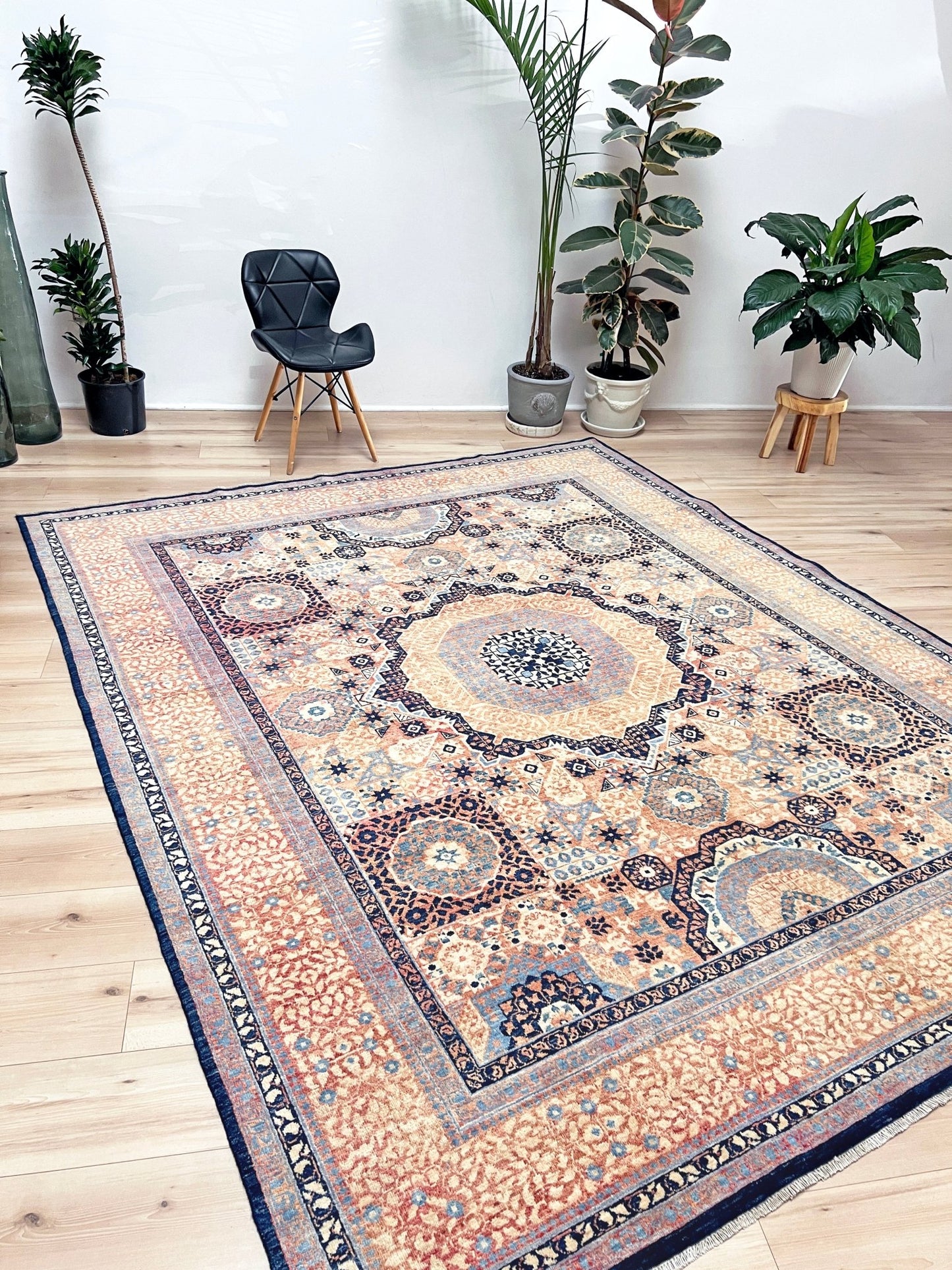 large handmade mamluk rug. Oriental rug shop san francisco bay area. Buy wool carpet online free shipping USA Canada.