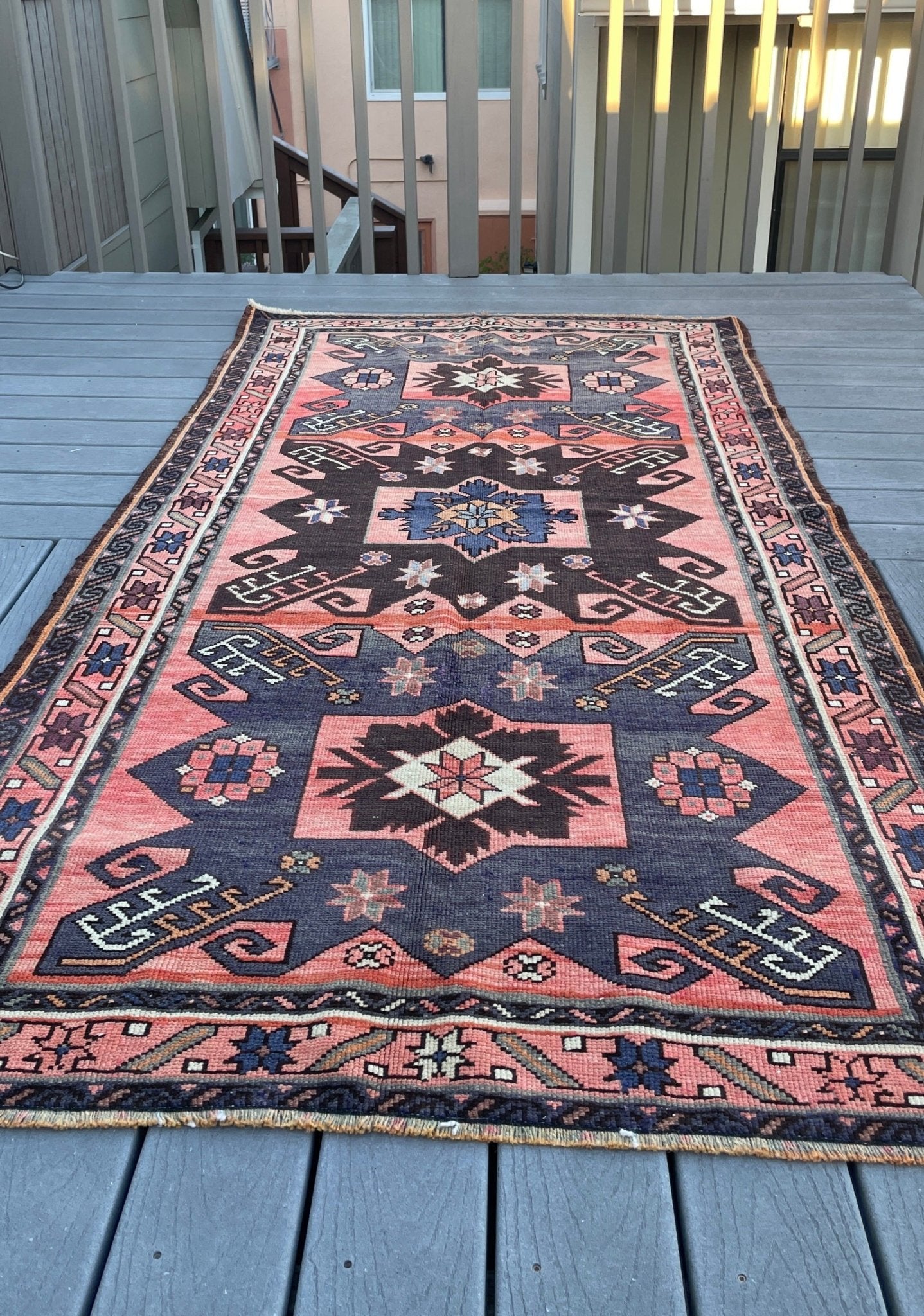 Semi antique Kazak Handmade wool Rug shop san francisco bay area. Buy oriental rug store palo alto, berkeley