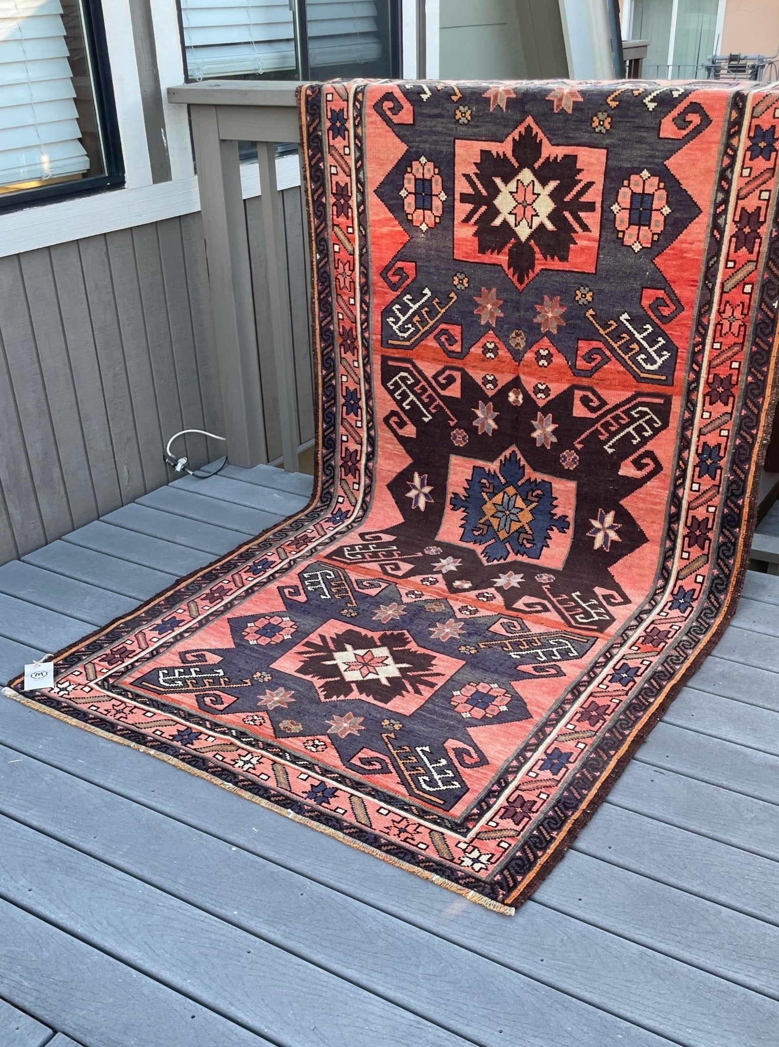 Semi antique Kazak Handmade wool Rug shop san francisco bay area. Buy oriental rug store palo alto, berkeley