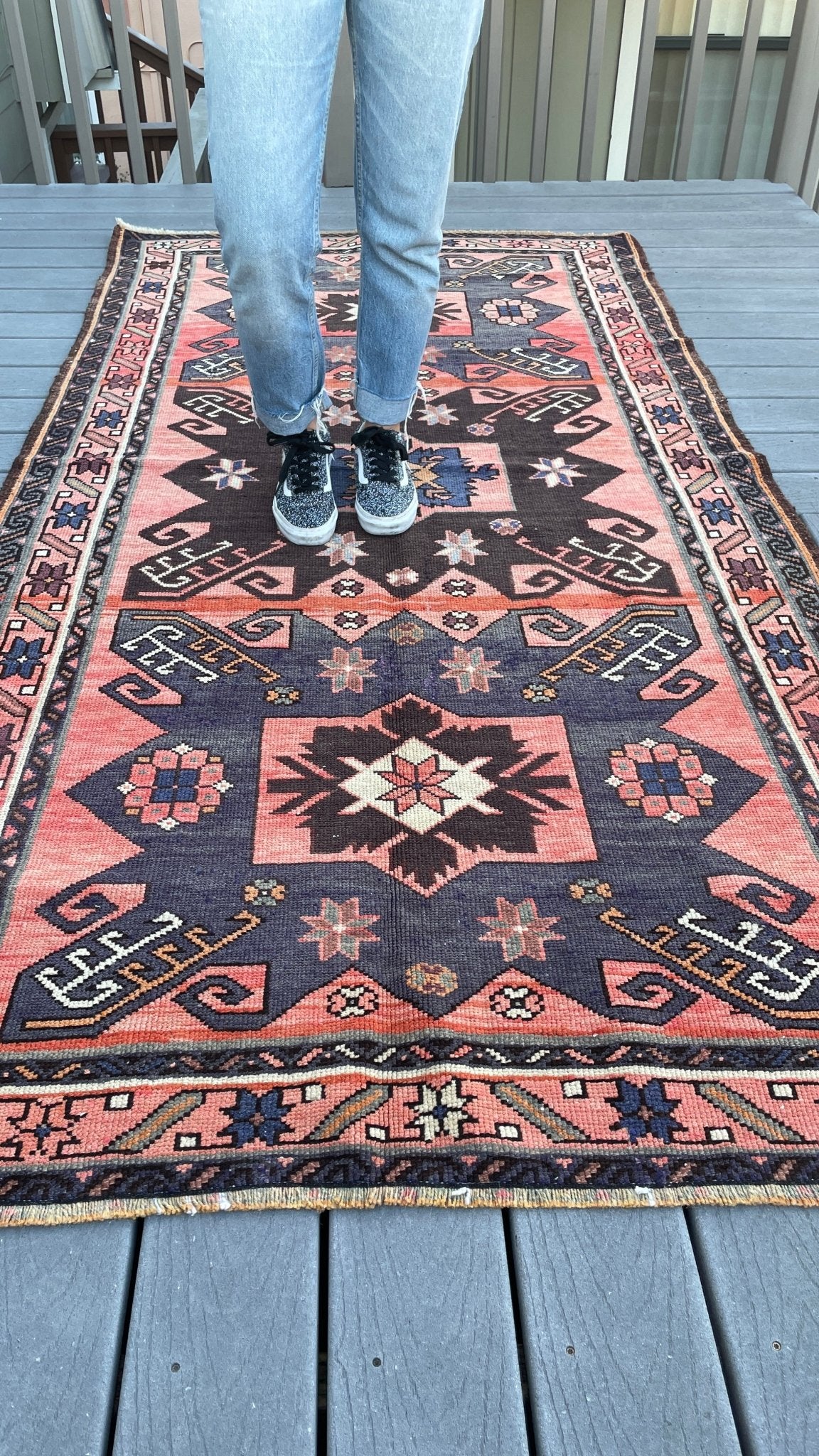 Semi antique Kazak Handmade wool Rug shop san francisco bay area. Buy oriental rug store palo alto, berkeley