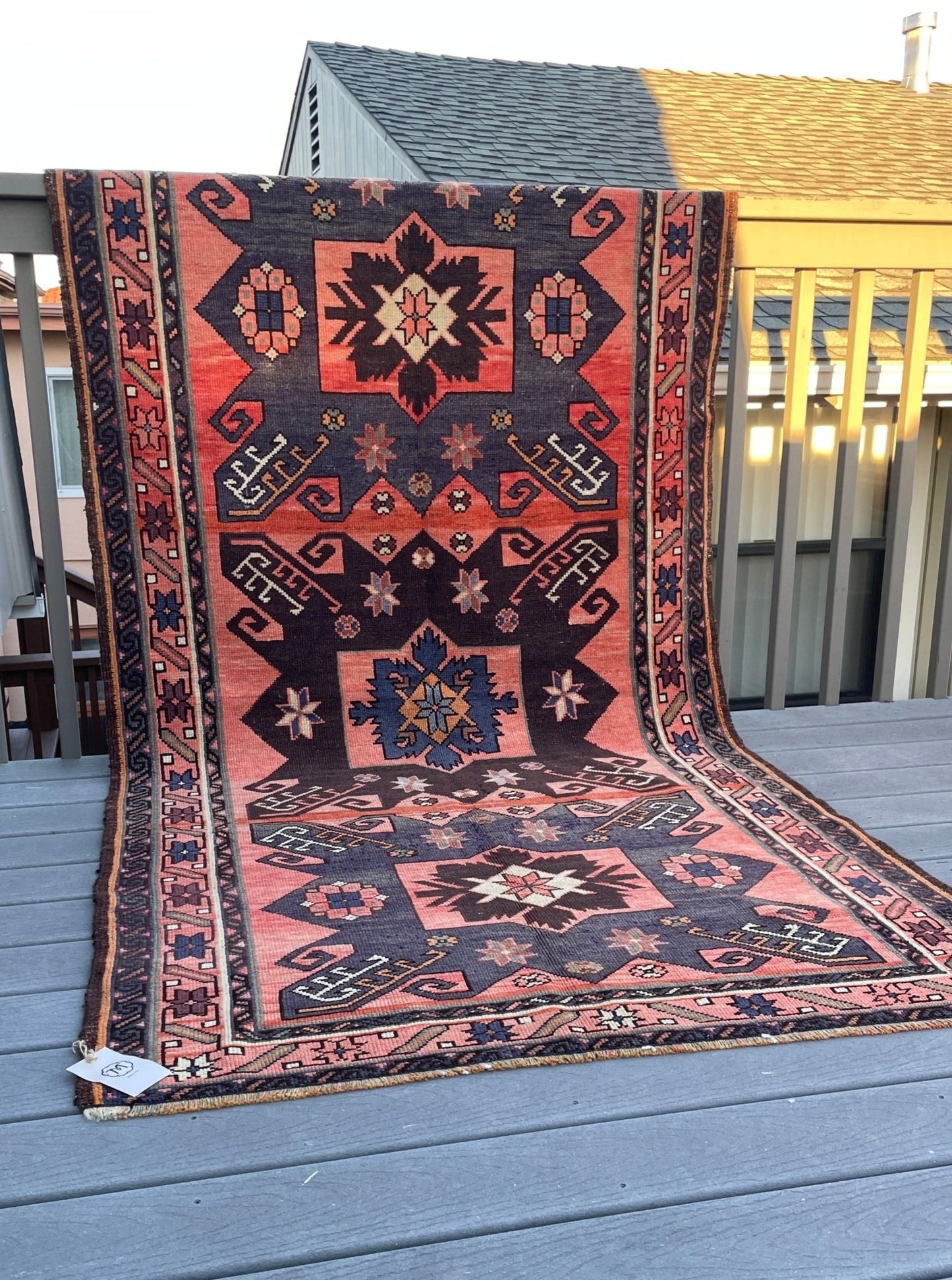 Semi antique Kazak Handmade wool Rug shop san francisco bay area. Buy oriental rug store palo alto, berkeley