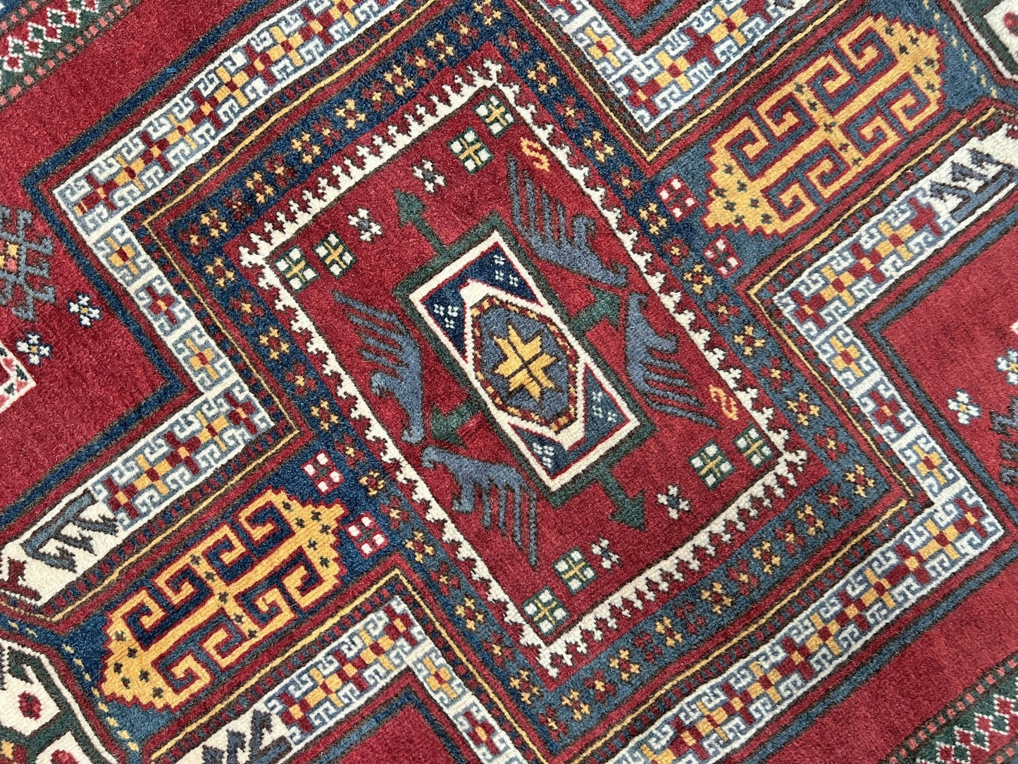 Sewan Kazak Caucasian Rug. Turkish rug shop Palo Alto Menlo Park. Buy handmade wool rug for nursery bedroom study.