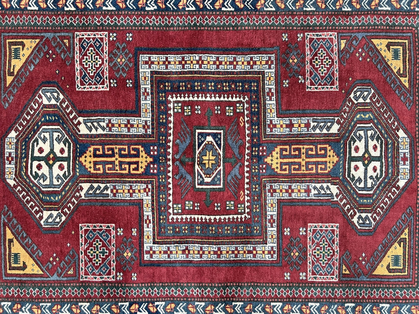 Sewan Kazak Caucasian Rug. Turkish rug shop Palo Alto Menlo Park. Buy handmade wool rug for nursery bedroom study.