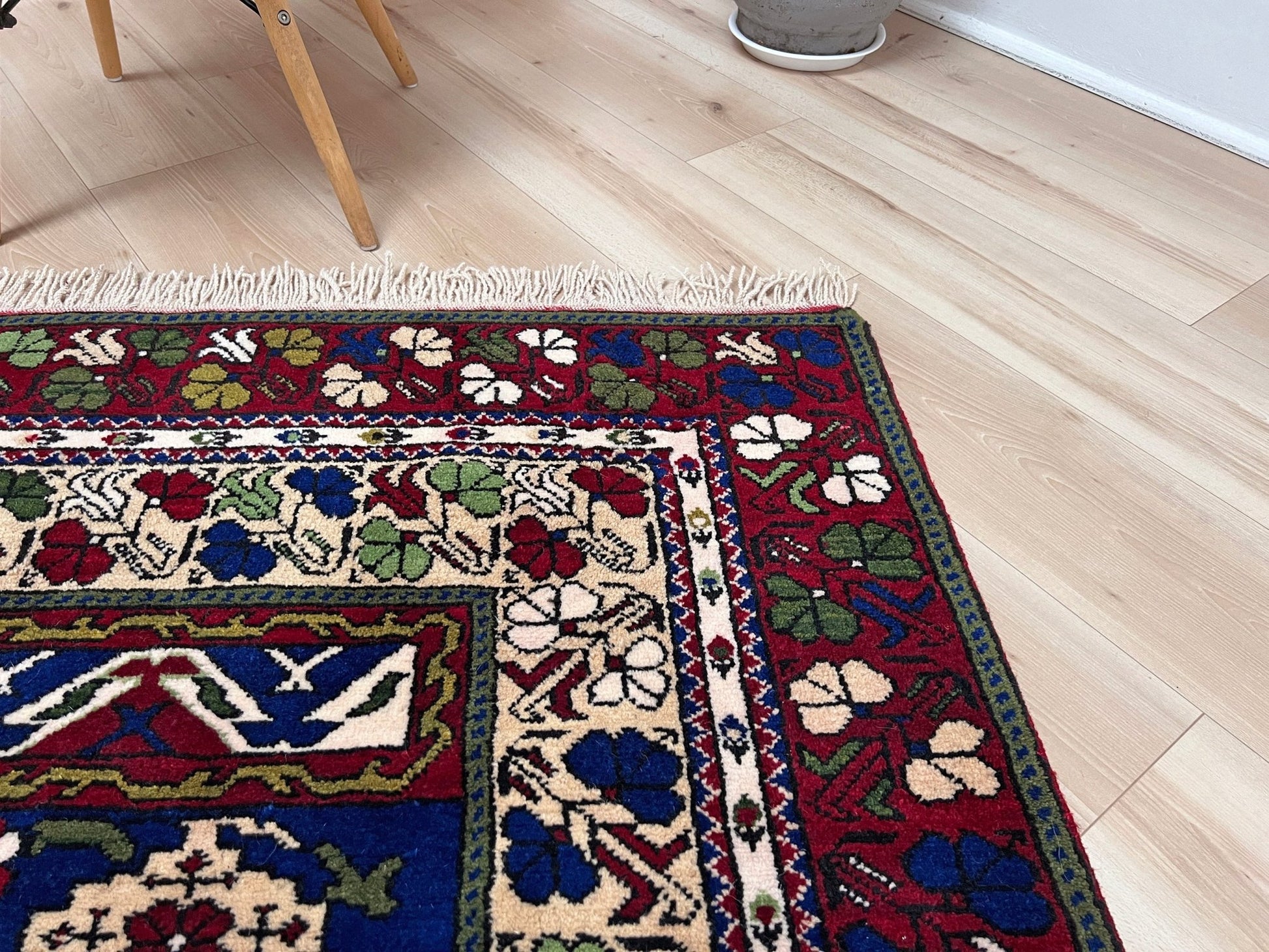 Vintage Turkish rug shop san francisco bay area. Handmade rug Menlo Park Palo Alto. Wool nursery rug. 