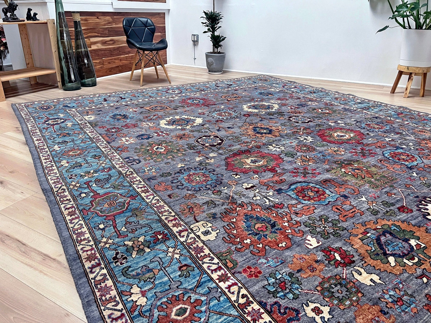 Sultani Handmade wool 10x14 area rug. Oriental rug shop san francisco bay area.  Carpet store berkeley palo alto.