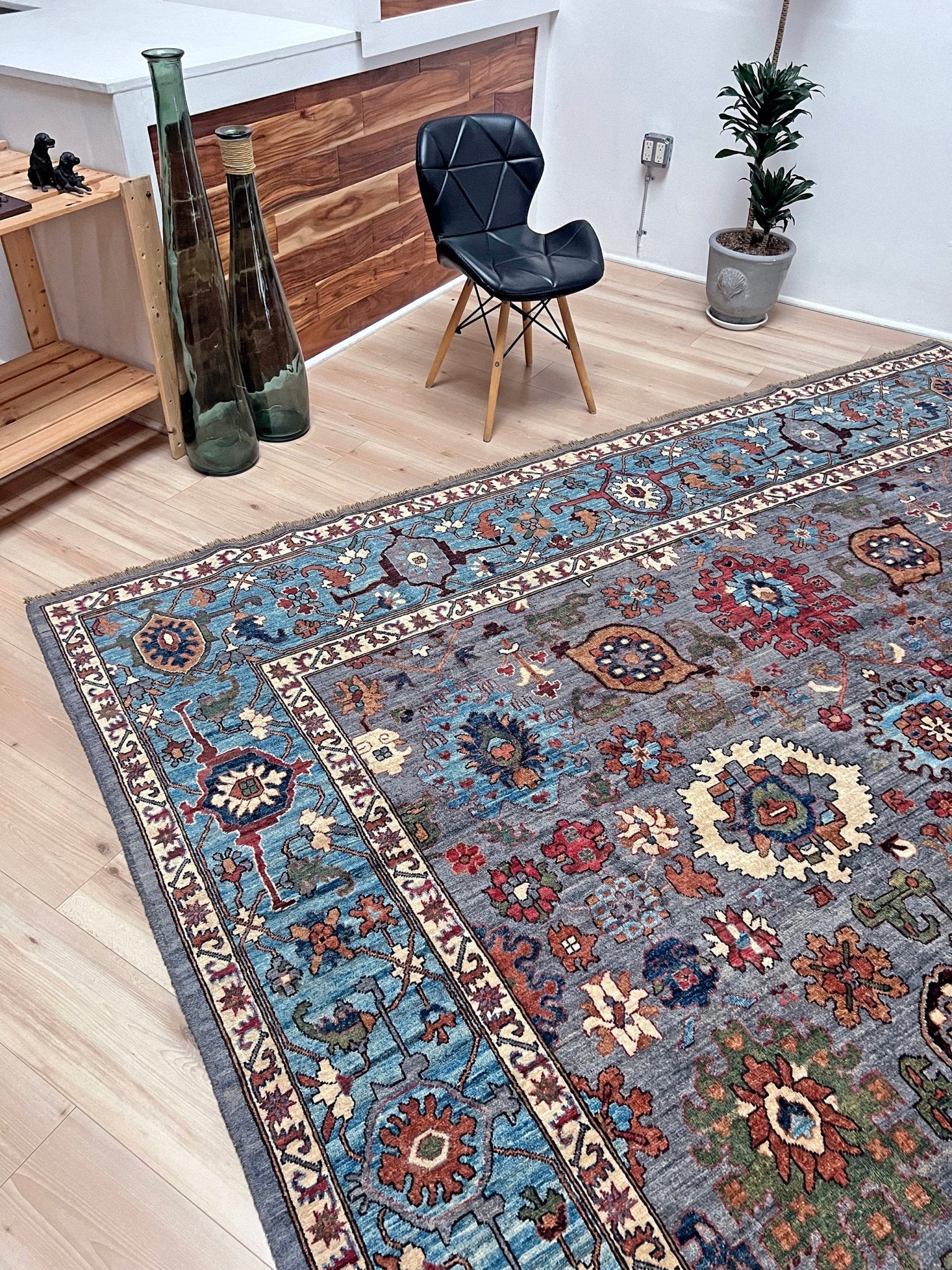 Sultani Handmade wool 10x14 area rug. Oriental rug shop san francisco bay area.  Carpet store berkeley palo alto.