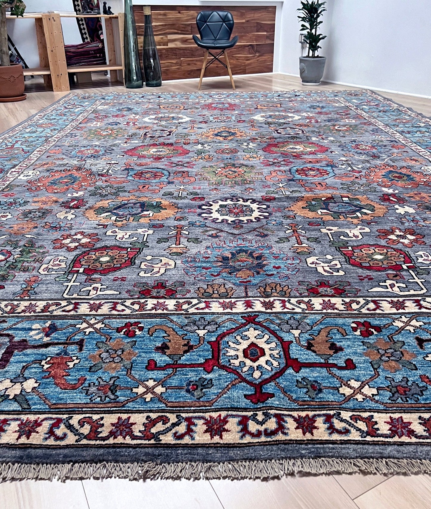 Sultani Handmade wool 10x14 area rug. Oriental rug shop san francisco bay area.  Carpet store berkeley palo alto.