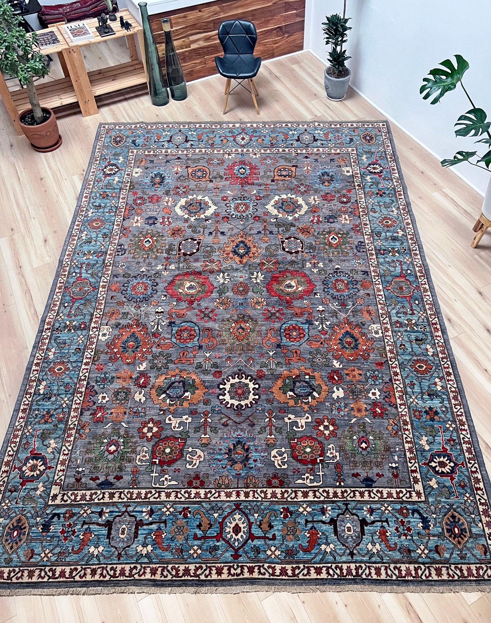 Sultani Handmade wool 10x14 area rug. Oriental rug shop san francisco bay area.  Carpet store berkeley palo alto.