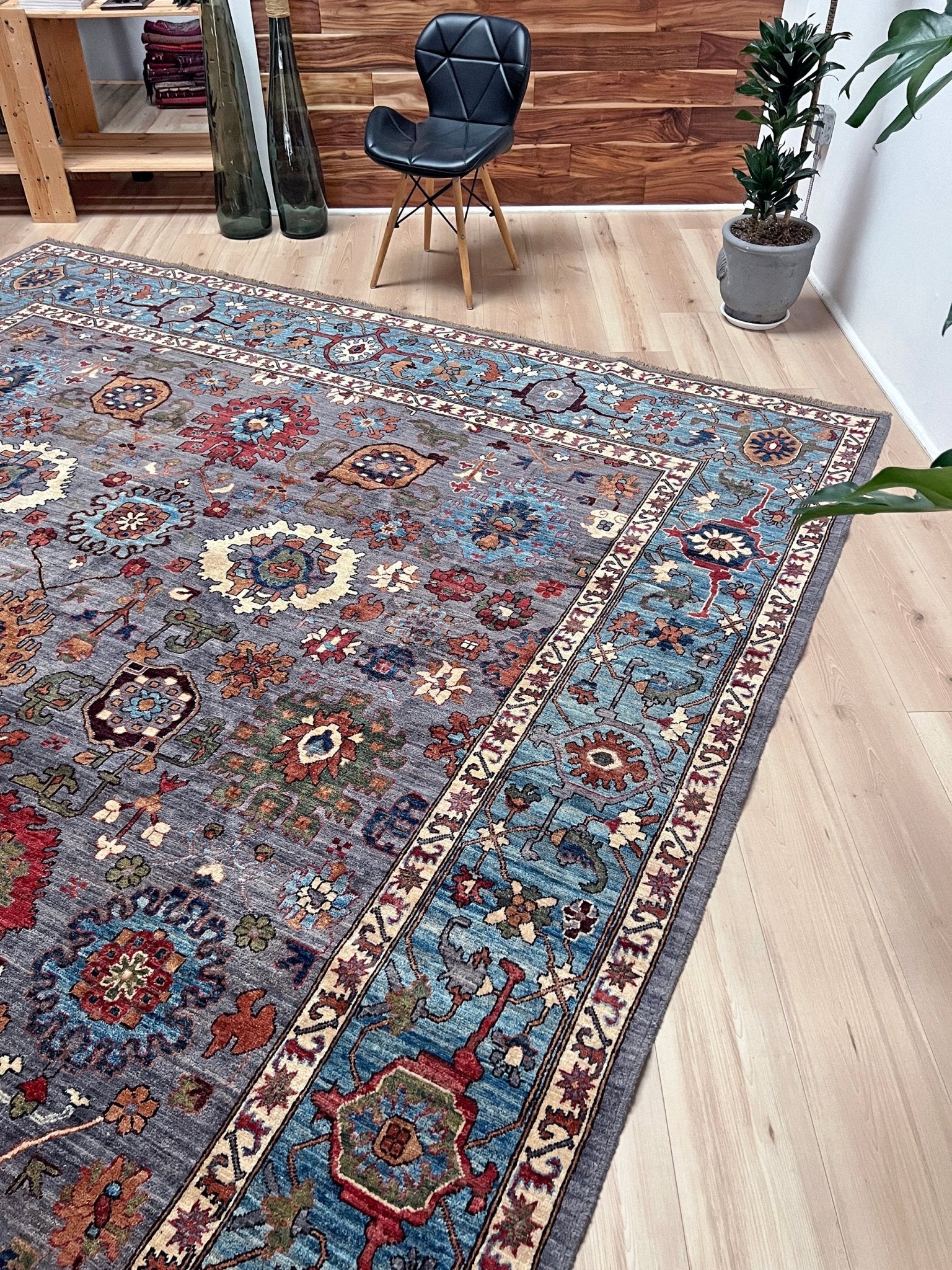 Sultani Handmade wool 10x14 area rug. Oriental rug shop san francisco bay area.  Carpet store berkeley palo alto.