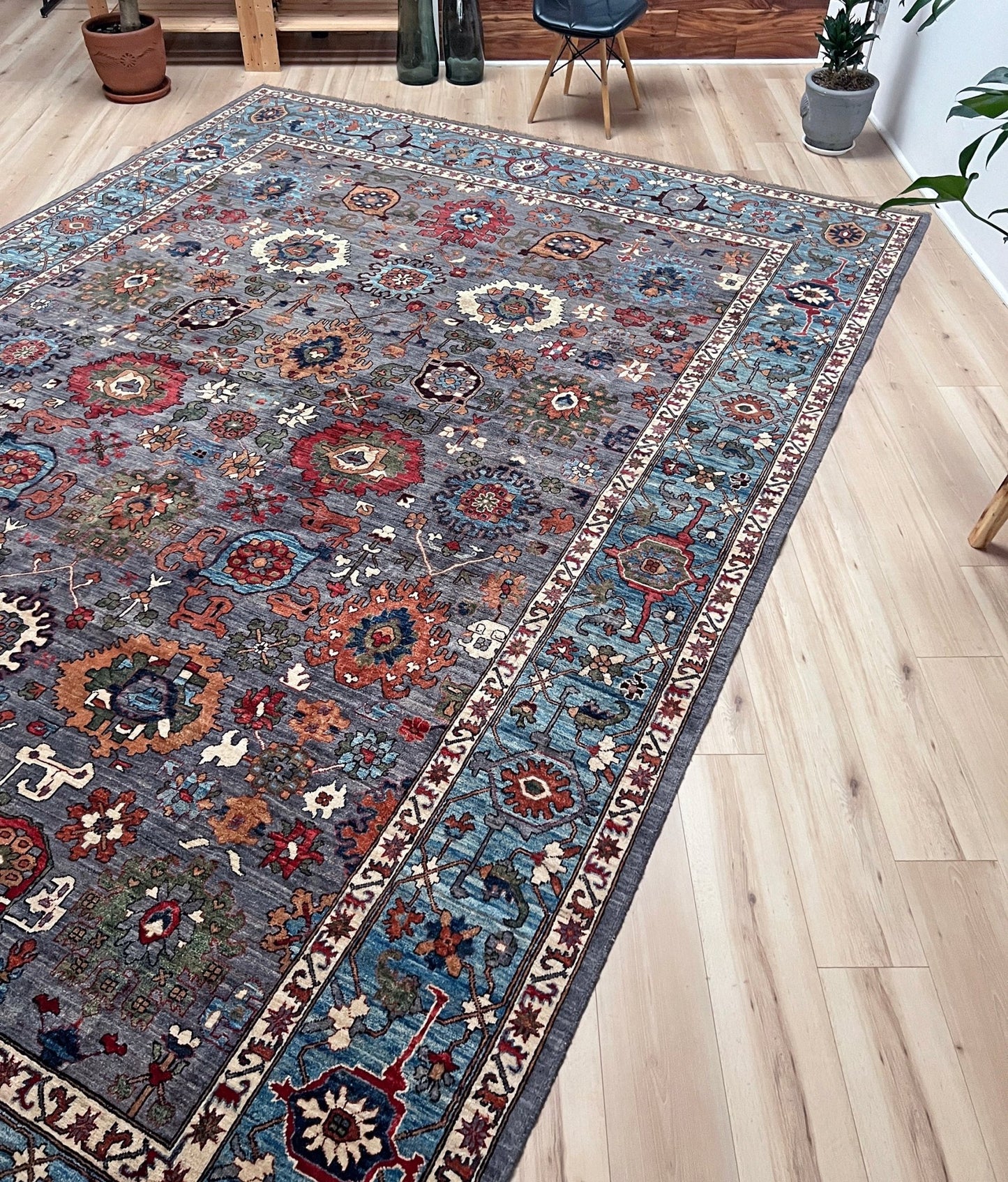 Sultani Handmade wool 10x14 area rug. Oriental rug shop san francisco bay area.  Carpet store berkeley palo alto.