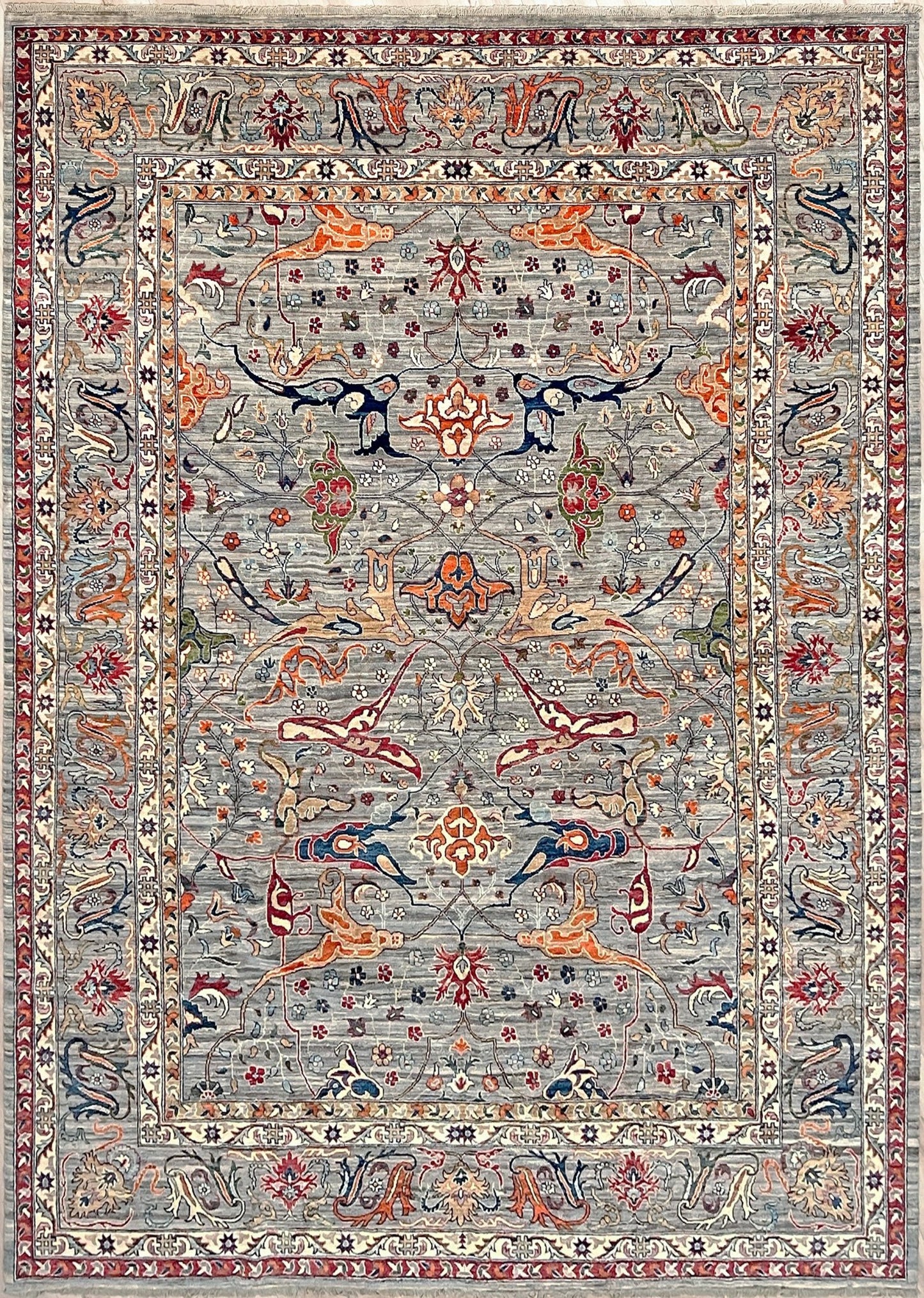 Garrus Bidjar handmade area rug for living room, bedroom, dining. Oriental rug shop san francisco bay area. Wool floral rug shopping online.