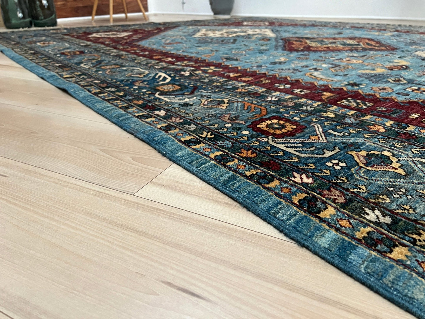 Serapi handmade contemporary rug. Wool tribal oriental rug shop san francisco bay area. Buy handmade rug near me.