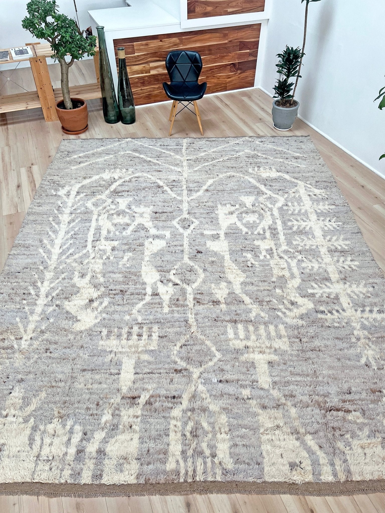 moroccan shag wool minimalist rug shop san francisco bay area. Minimalist handmade area rug. Buy rug online. 