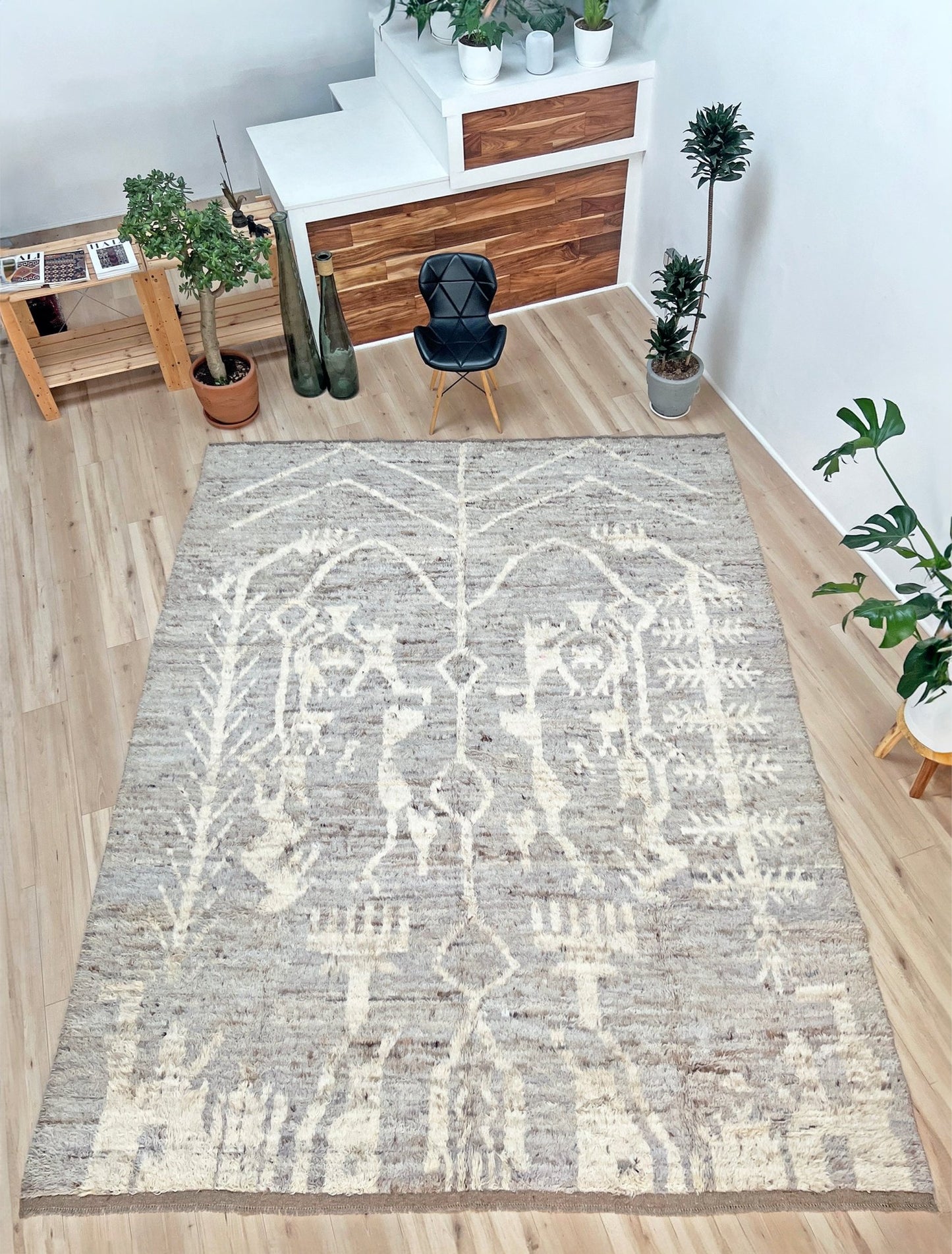 moroccan shag wool minimalist rug shop san francisco bay area. Minimalist handmade area rug. Buy rug online. 