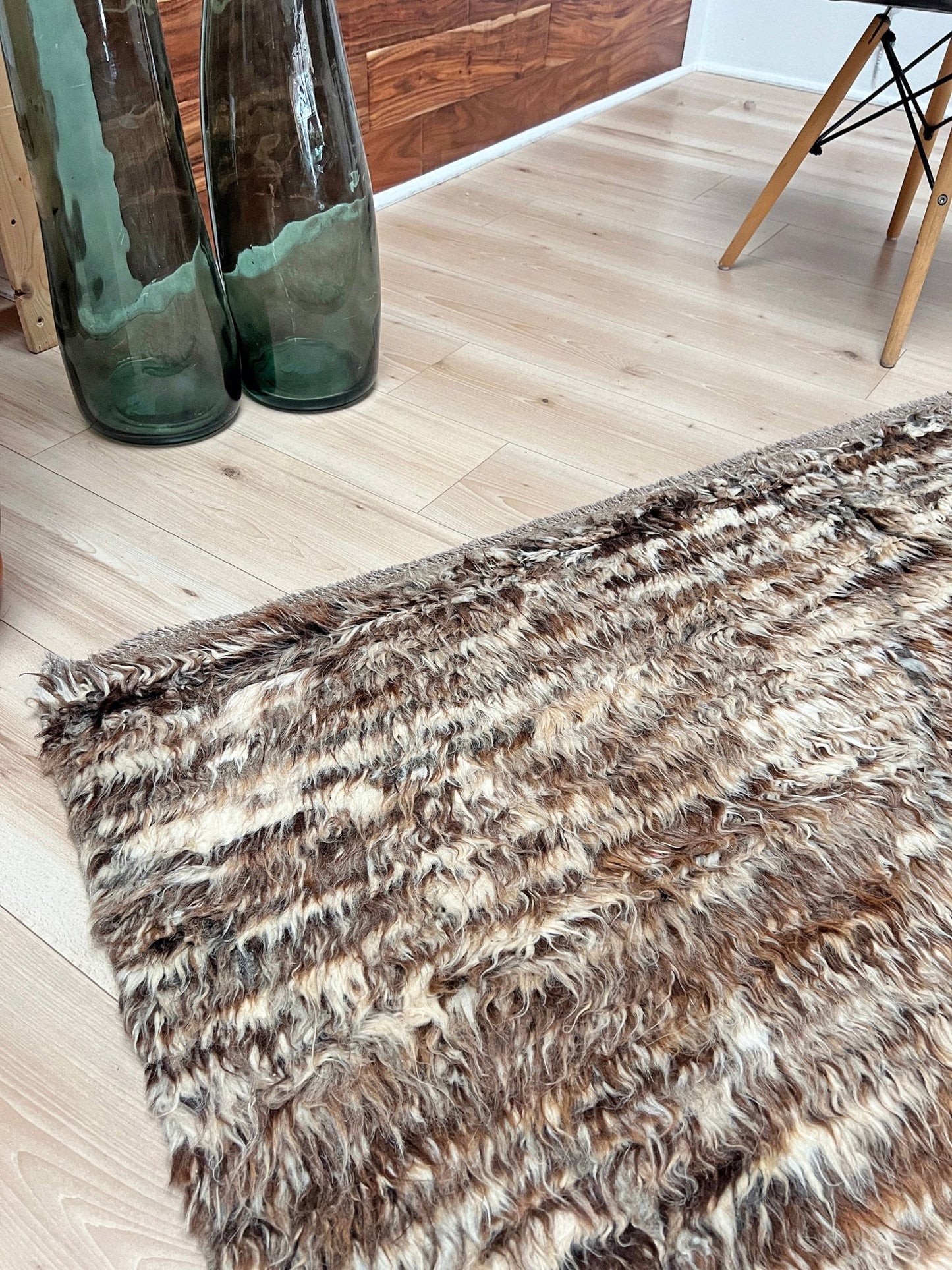 8x10 Large Shag wool rug. Handmade rug shop San francisco bay area.