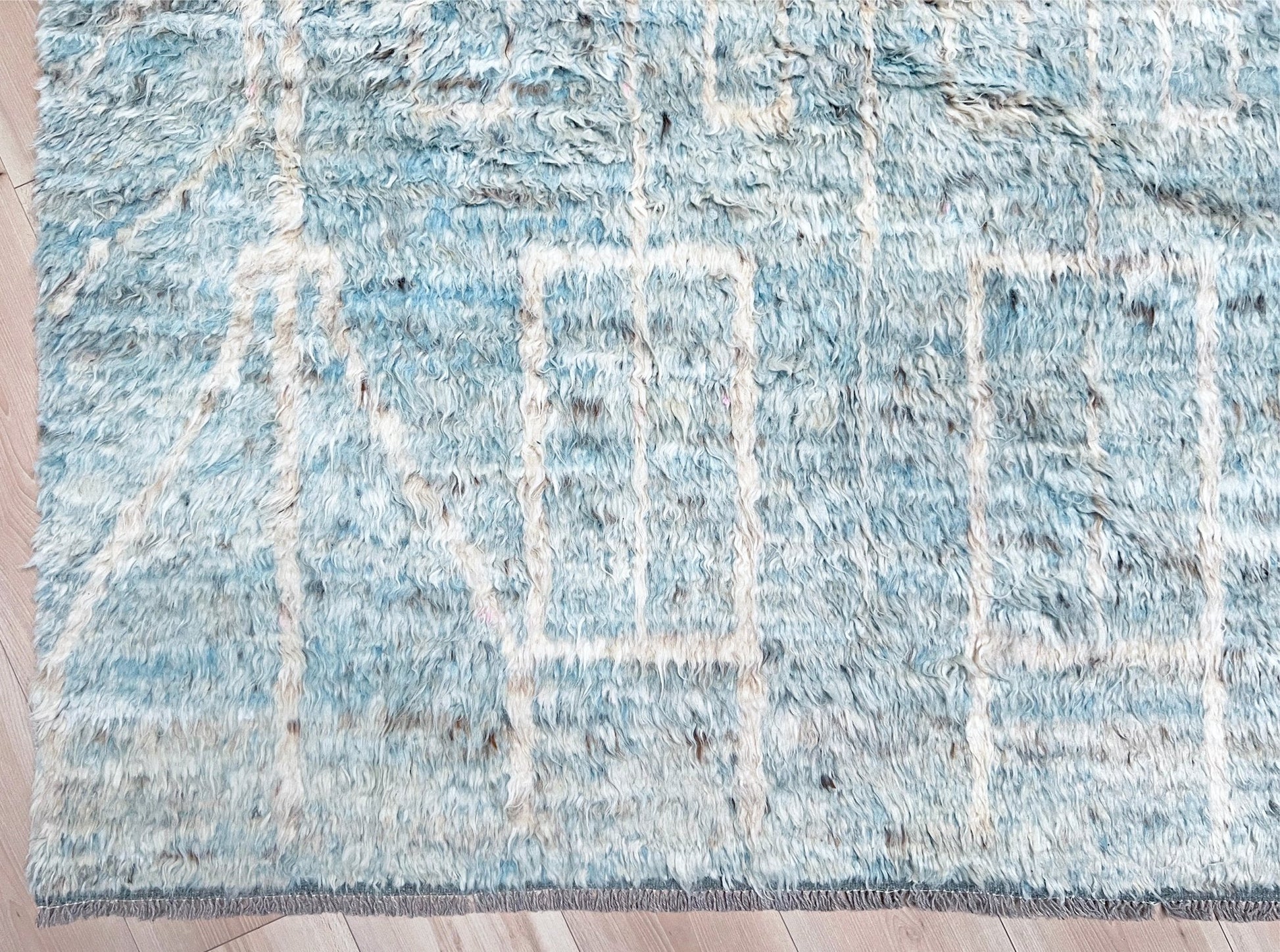 Moroccan Shag minimalist rug wool handmade 10x14 large area rug. Rug shop San Francisco Bay Area. Buy rug online.