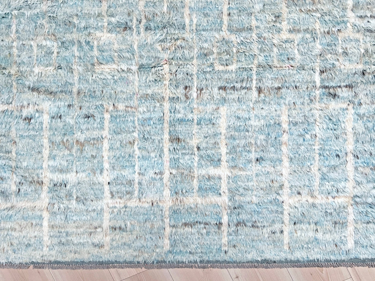 Moroccan Shag minimalist rug wool handmade 10x14 large area rug. Rug shop San Francisco Bay Area. Buy rug online.