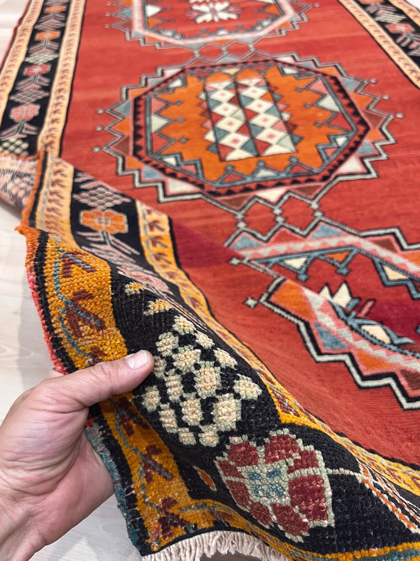 Derbend Caucasian Wide Runner rug. Oriental rug store San Francisco Bay Area. Buy rug online free shipping to USA, Canada.