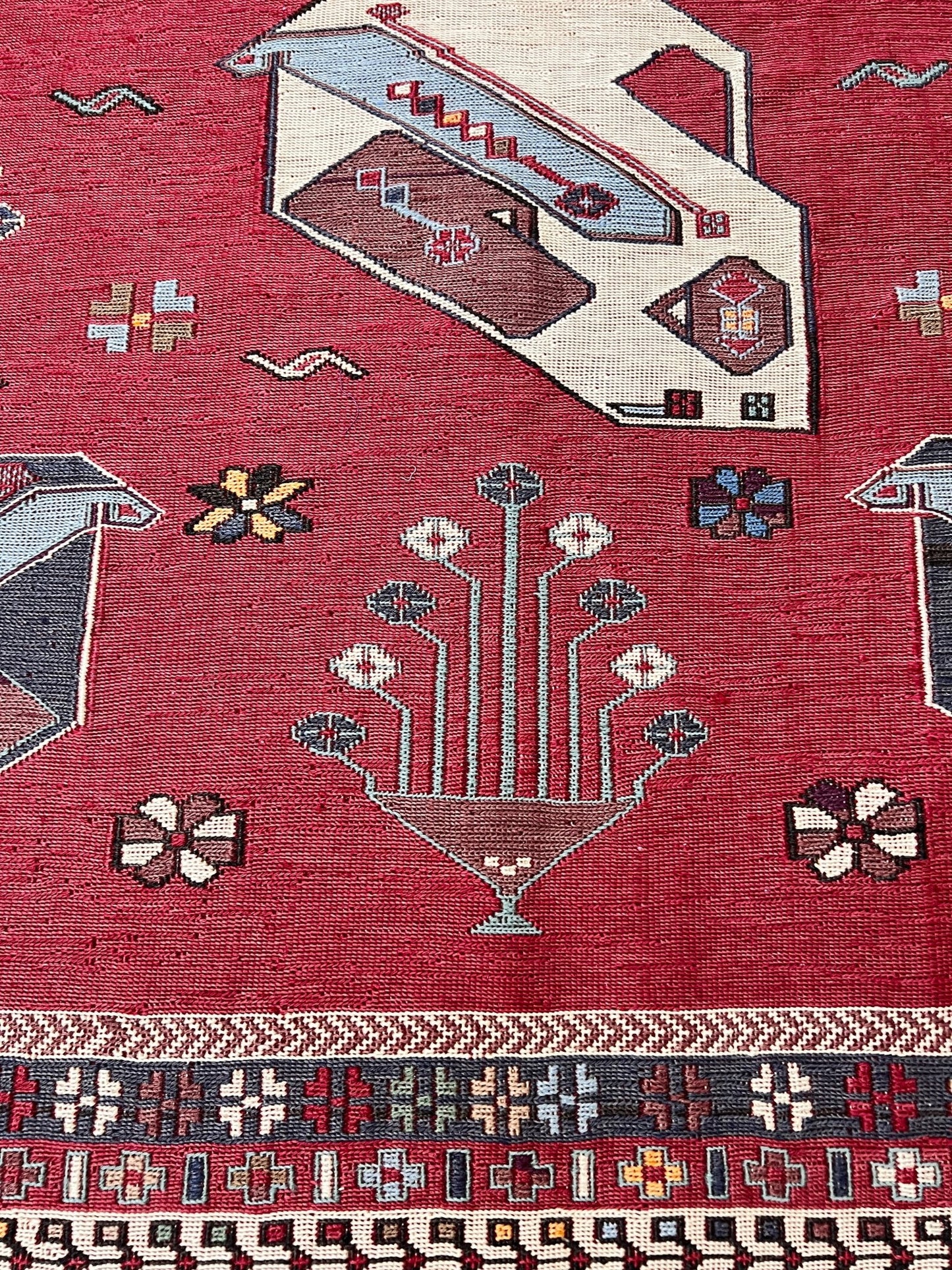 armenian soumak handmade wool vintage rug. Oriental rug shop San Francisco Bay Area. Buy vintage rug online free shipping