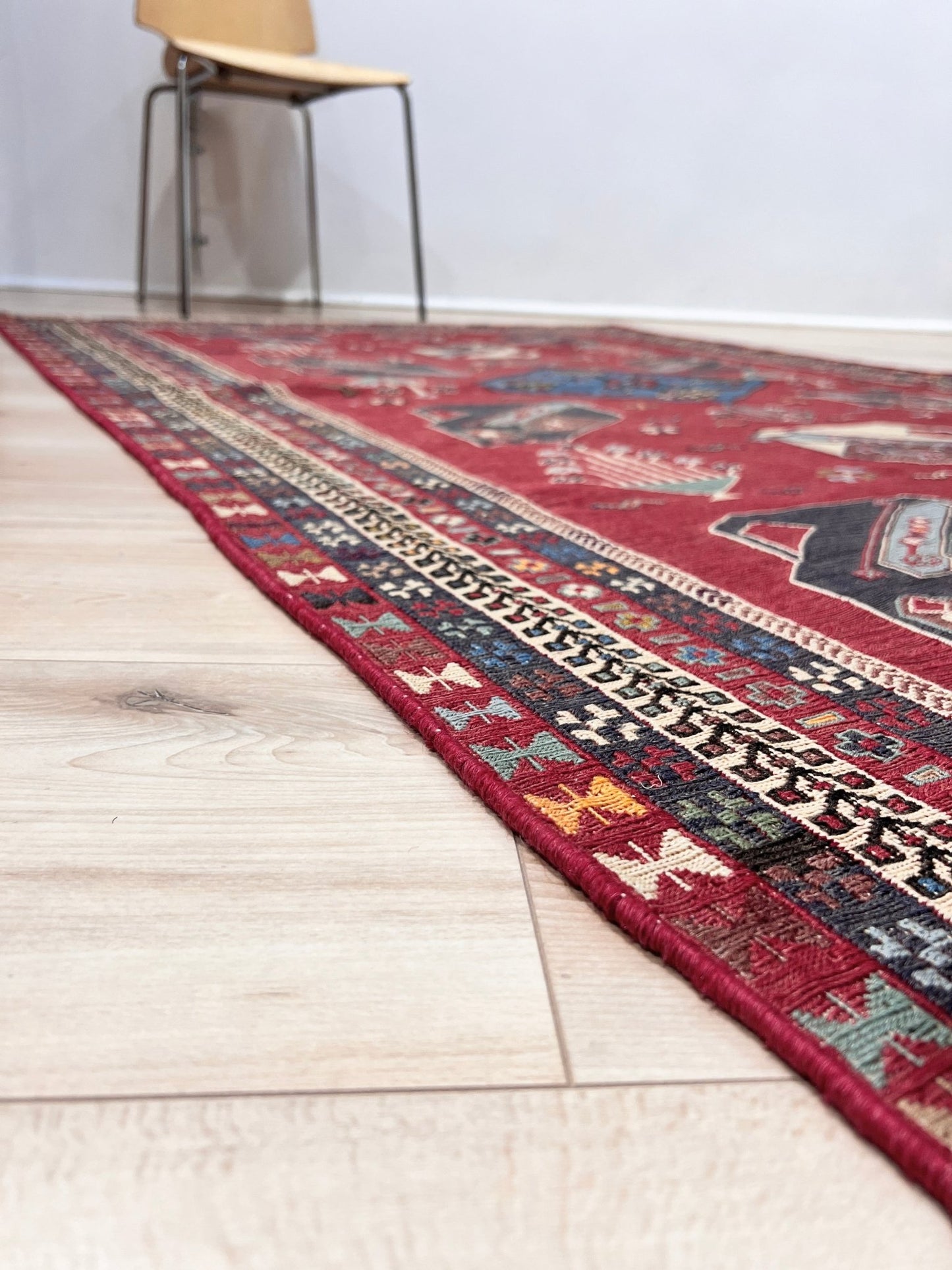 armenian soumak handmade wool vintage rug. Oriental rug shop San Francisco Bay Area. Buy vintage rug online free shipping