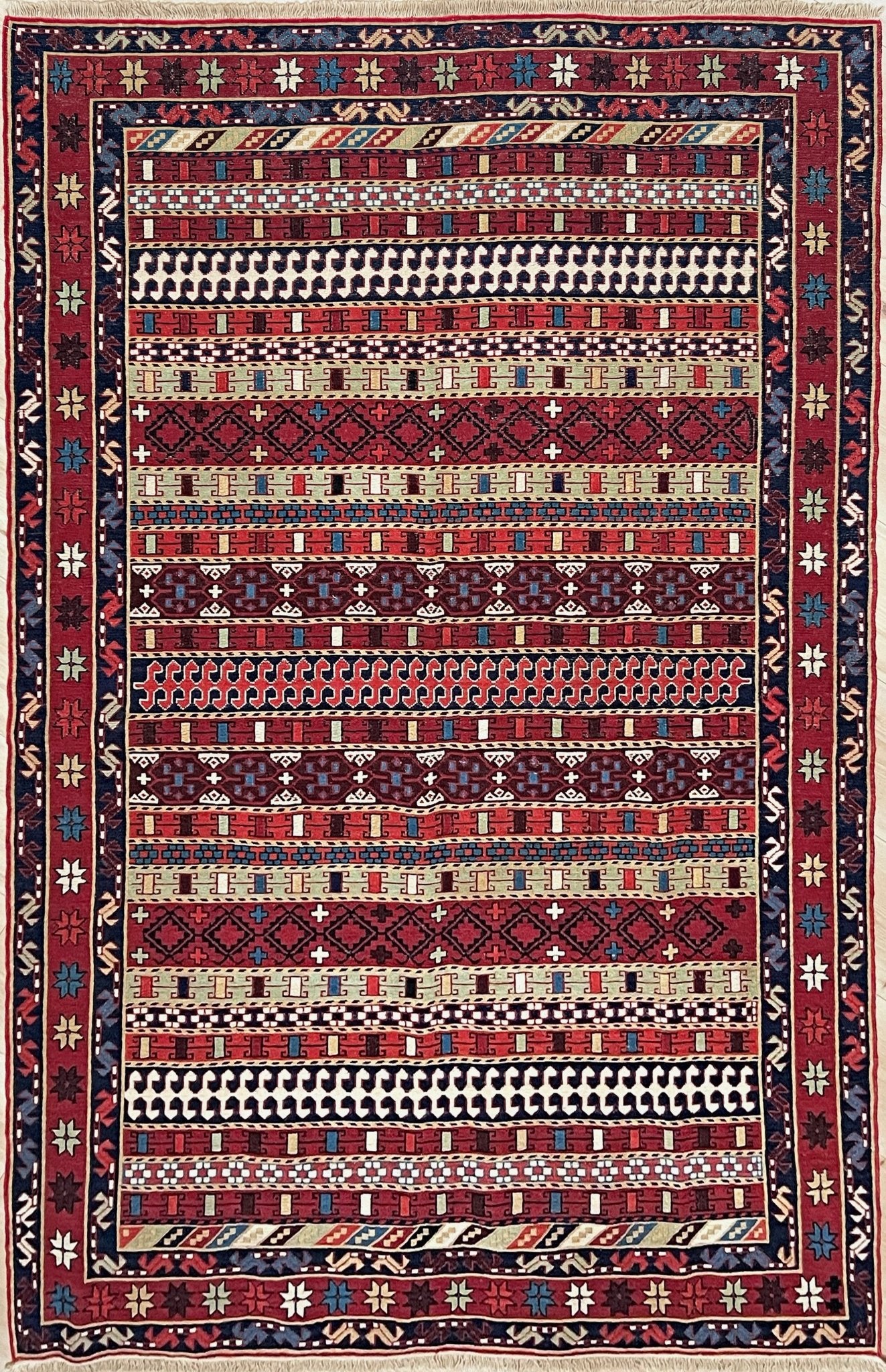 Rahrah Soumak Small Persian Rug. Oriental Rug shop San Francisco Bay Area. Buy handmade rug online free shipping USA Canada