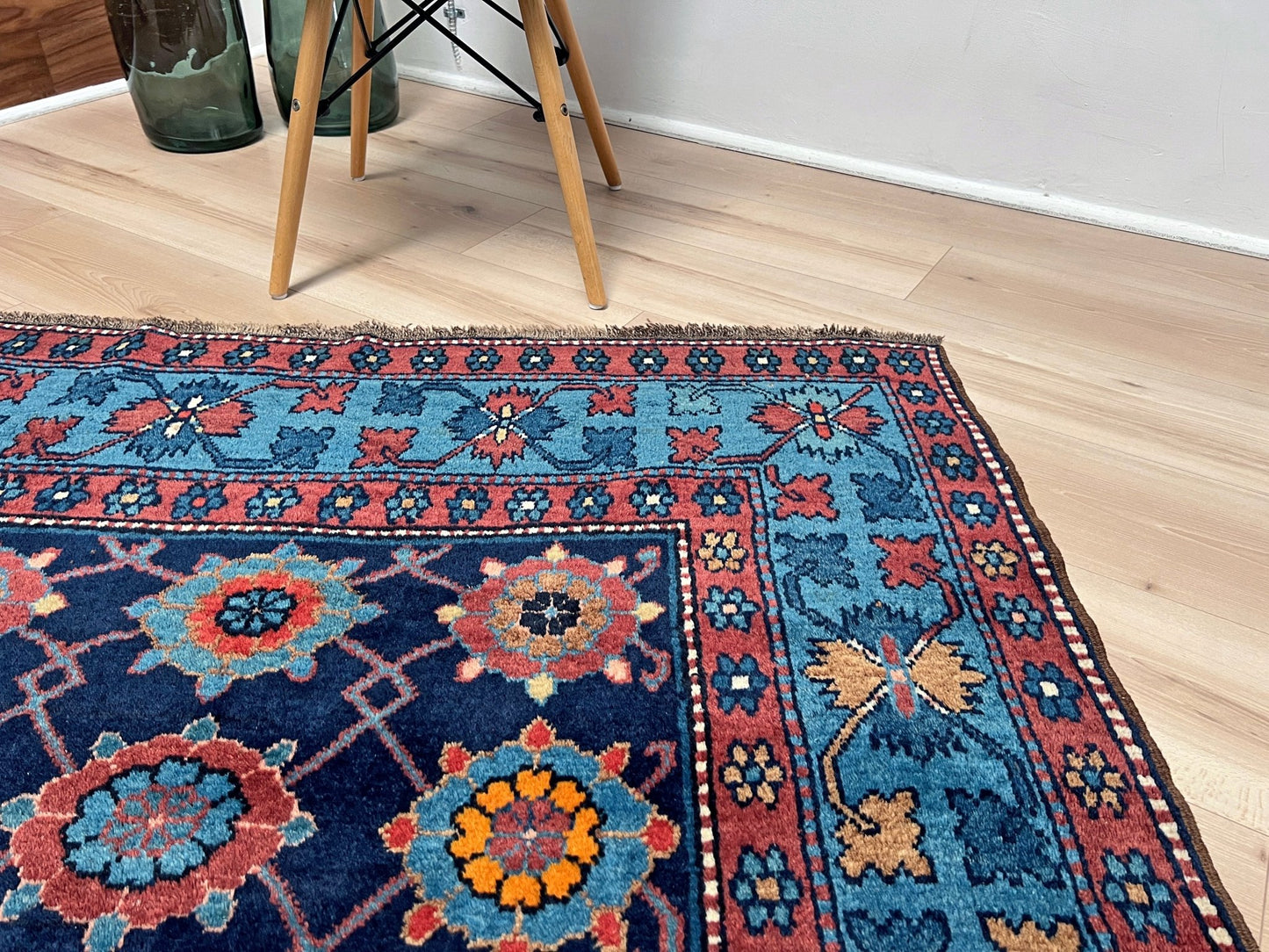 Caucasian blue oriental rug shop San Francisco Bay Area. Buy handmade carpet wool rug online Handmade rug store Berkeley