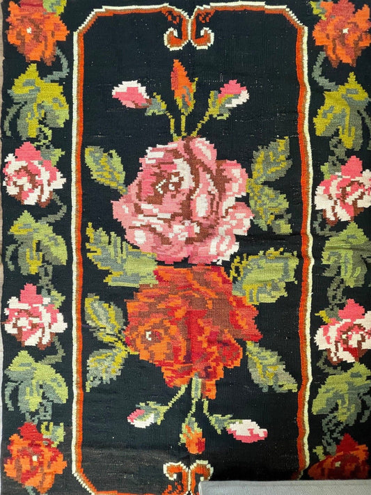 Moldovan Handmade Wool Rose Kilim rıg shop san francisco bay area. Buy rugs online free shipping