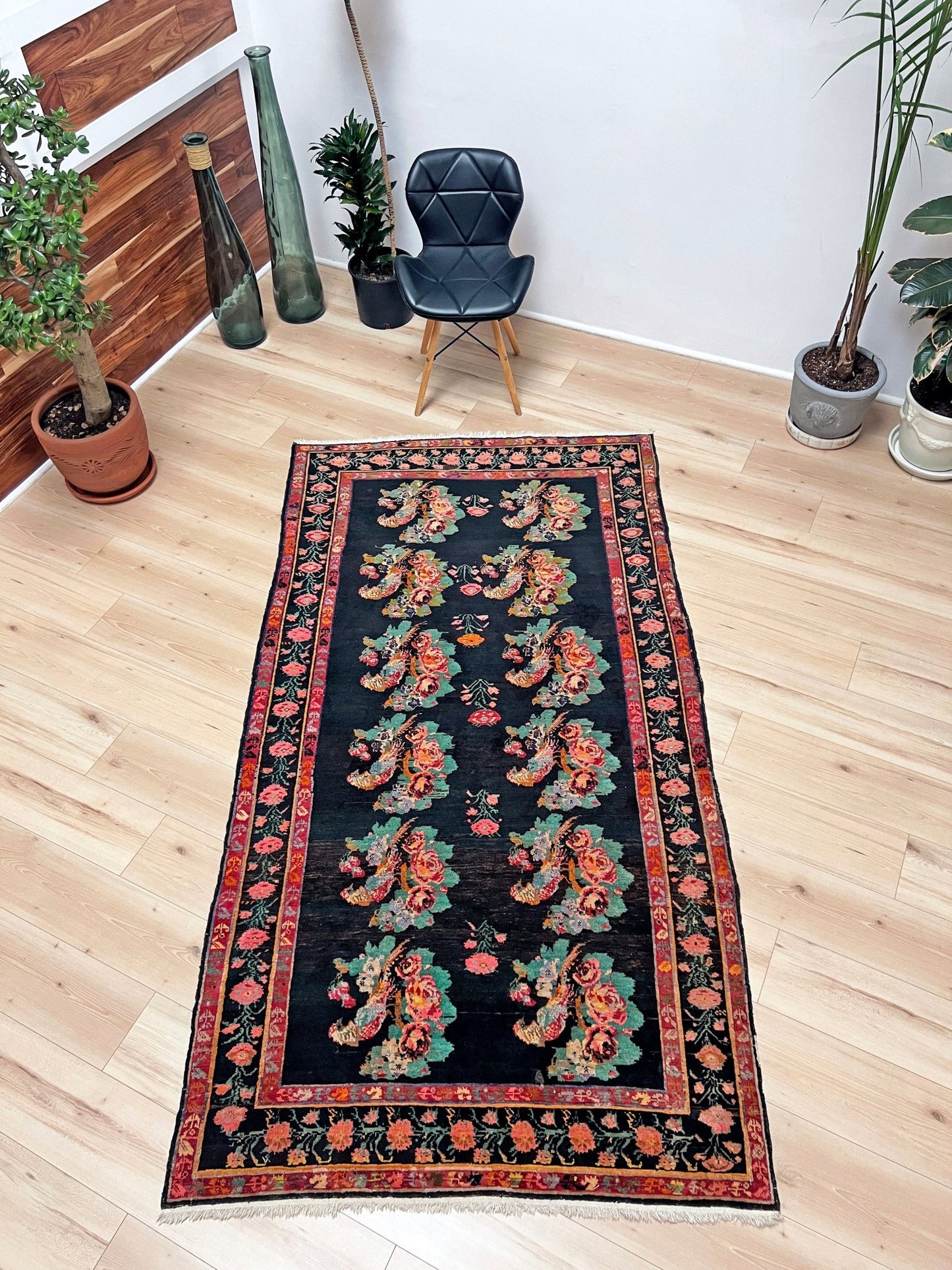 KARABAGH armenian vintage Scatter rug. Oriental rug shop san francisco bay area. Buy handmade wool rug online free shipping