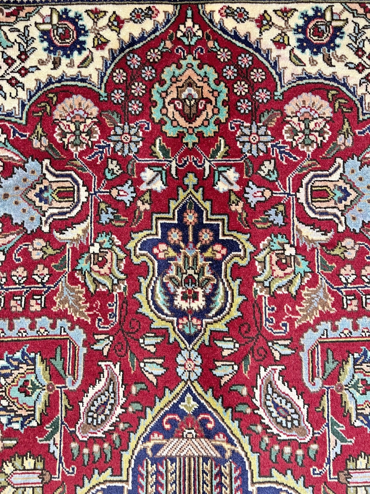 Tebriz large handmade wool persian area rug. Oriental rug shop san francisco bay area.