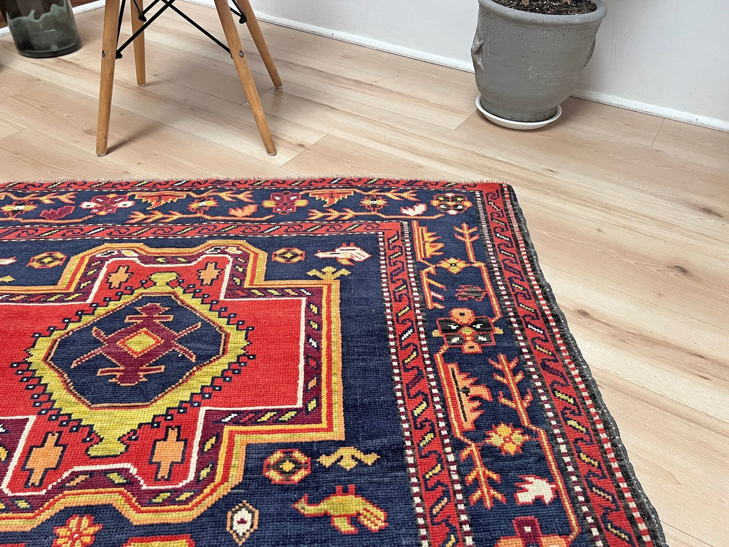 Derbend Caucasian vintage small Scatter handmade rug. Oriental rug shop San francisco bay area. Buy rug online free shipping