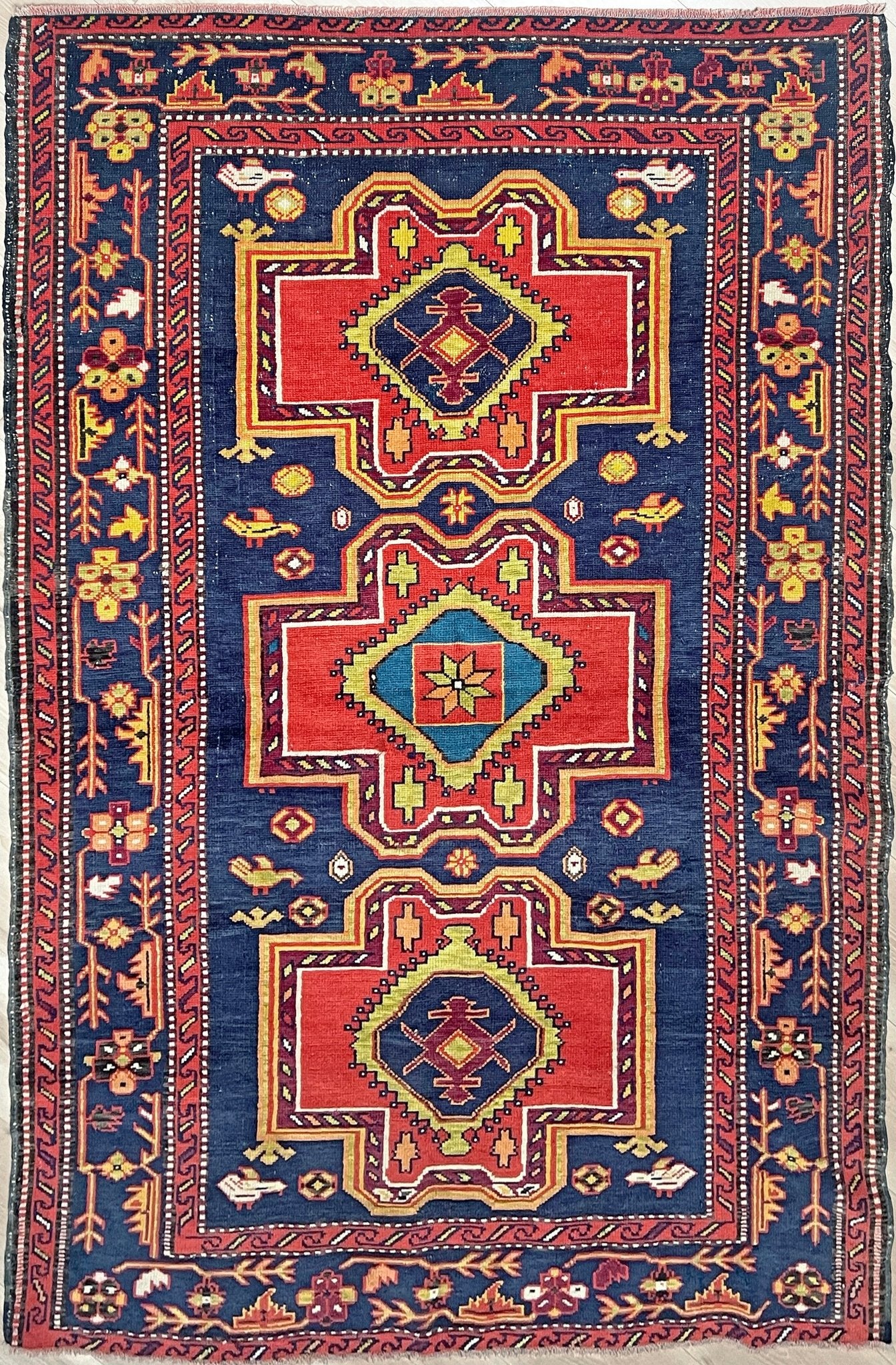 Derbend Caucasian vintage small Scatter handmade rug. Oriental rug shop San francisco bay area. Buy rug online free shipping