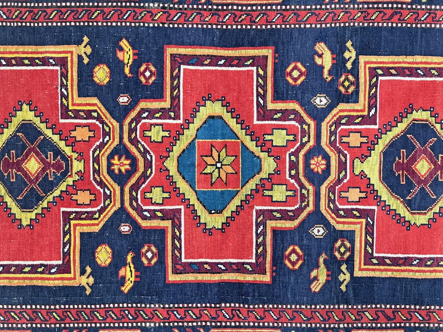 Derbend Caucasian vintage small Scatter handmade rug. Oriental rug shop San francisco bay area. Buy rug online free shipping