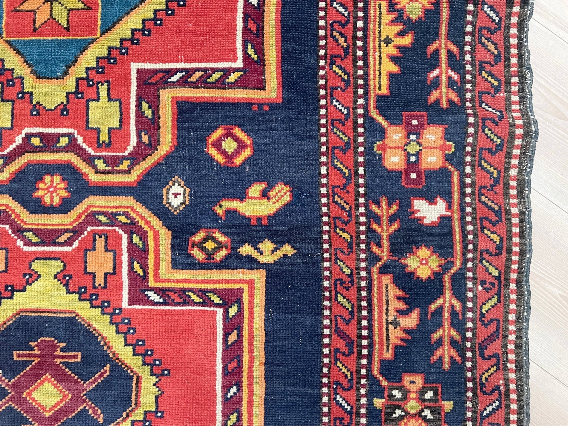 Derbend Caucasian vintage small Scatter handmade rug. Oriental rug shop San francisco bay area. Buy rug online free shipping