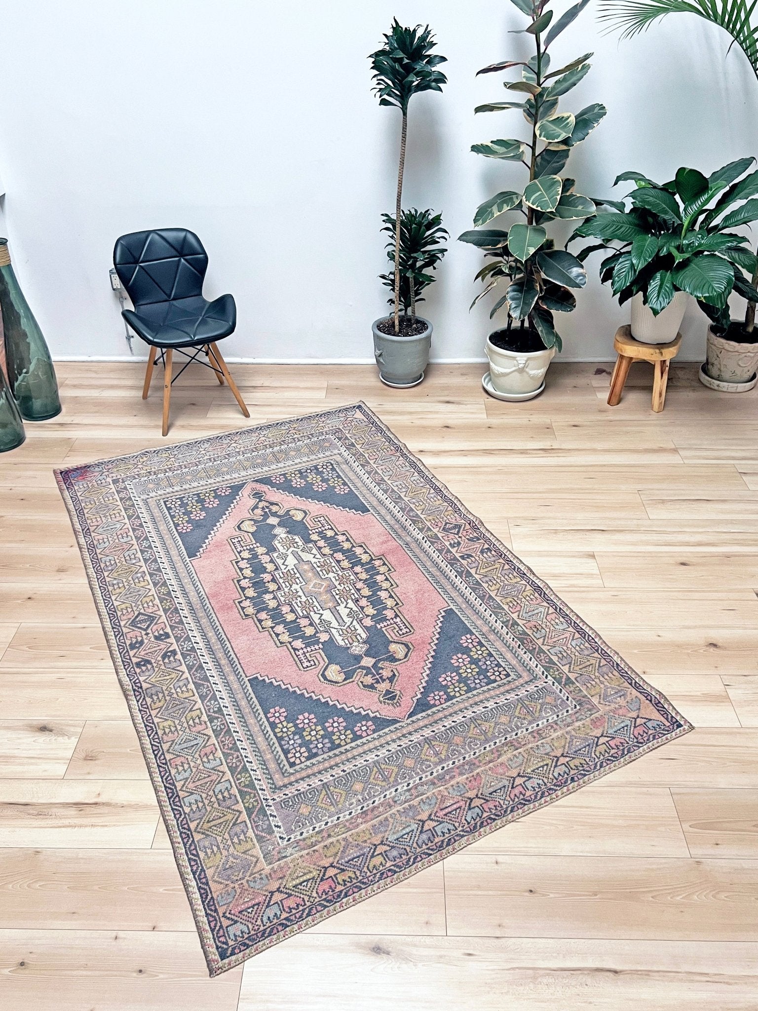 Obruk 4x6 handmade wool vintage turkish rug shop san francisco bay area. Buy handmade oriental rug online free shipping