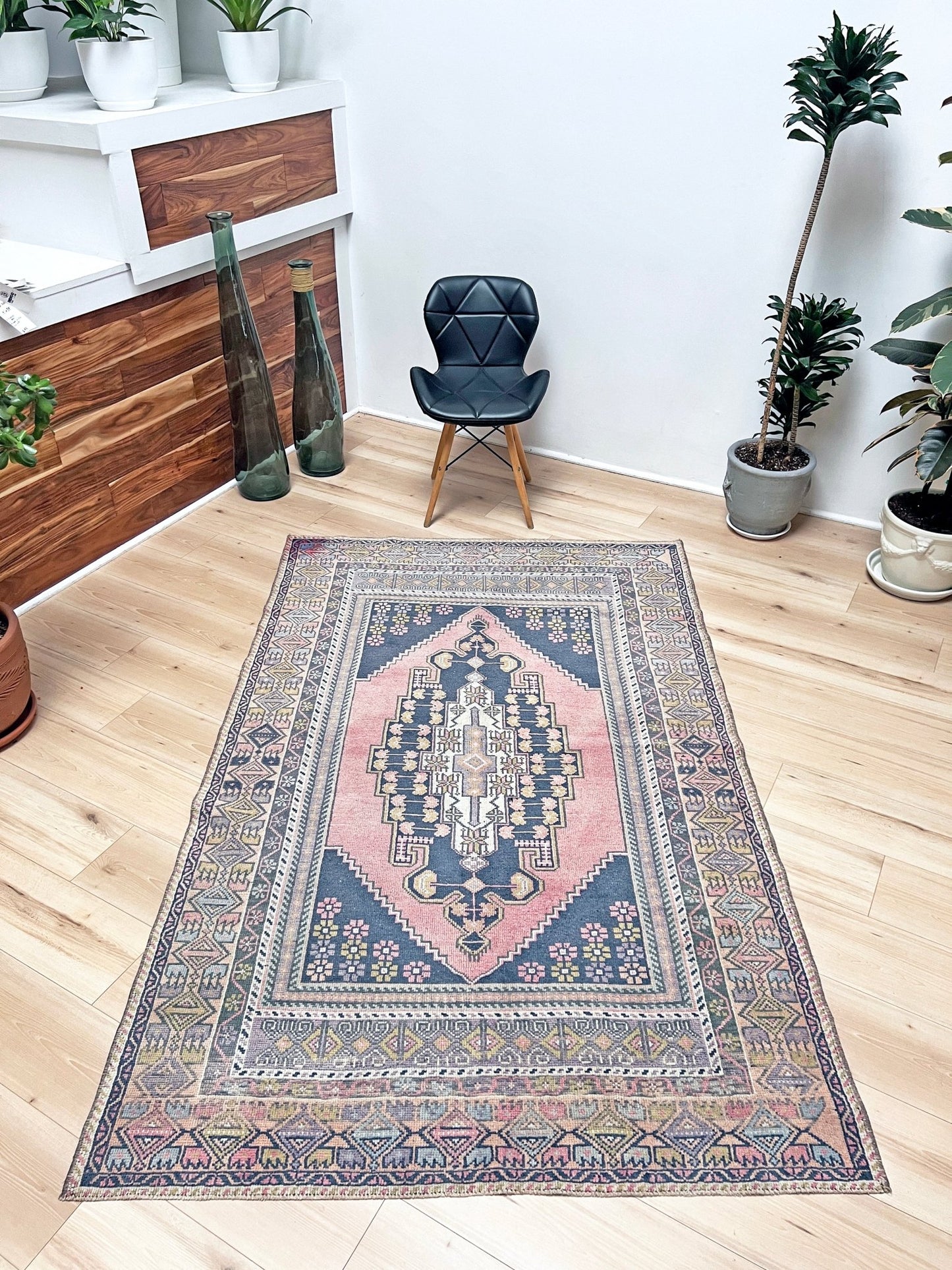 Obruk 4x6 handmade wool vintage turkish rug shop san francisco bay area. Buy handmade oriental rug online free shipping