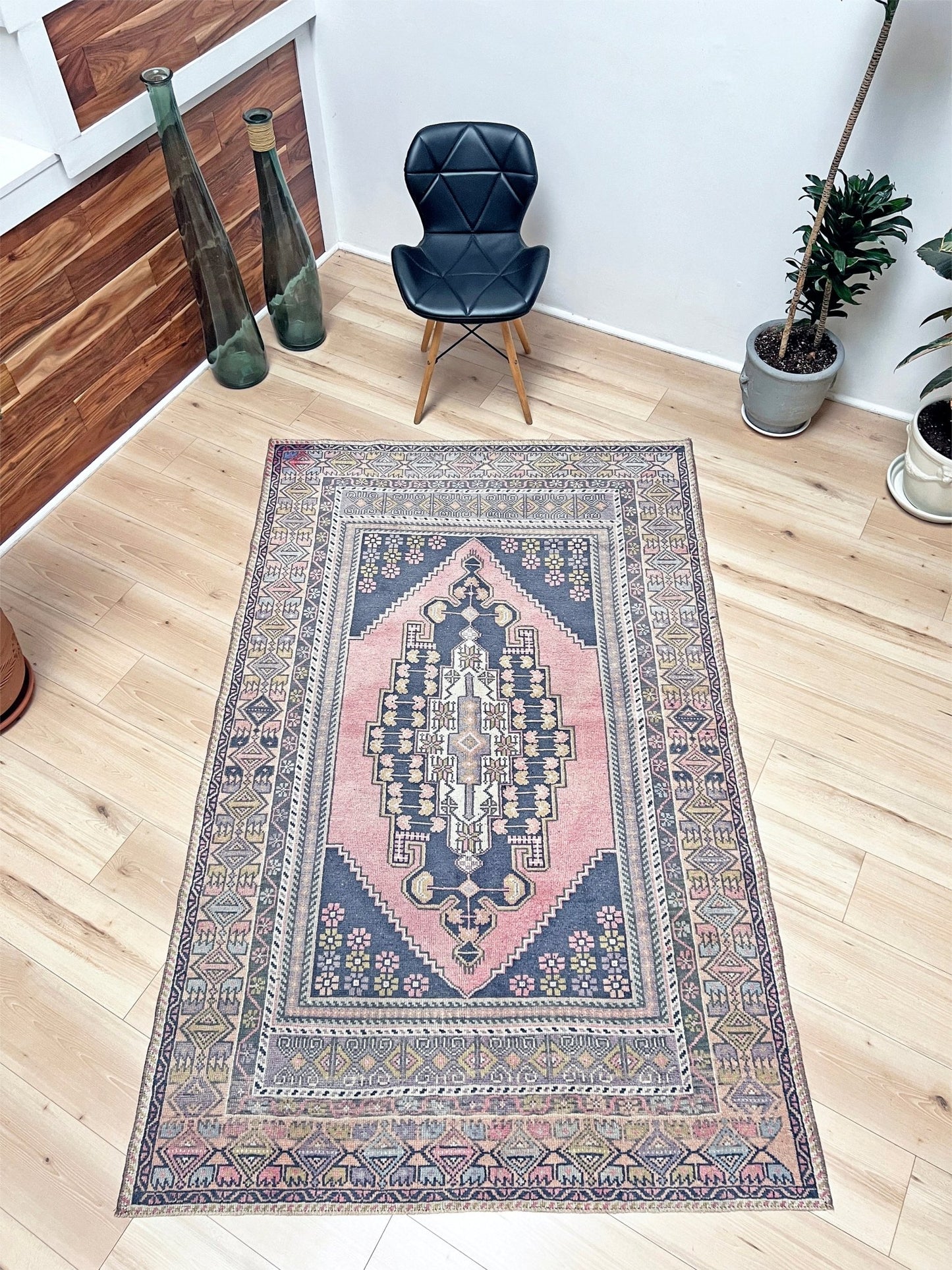 Obruk 4x6 handmade wool vintage turkish rug shop san francisco bay area. Buy handmade oriental rug online free shipping