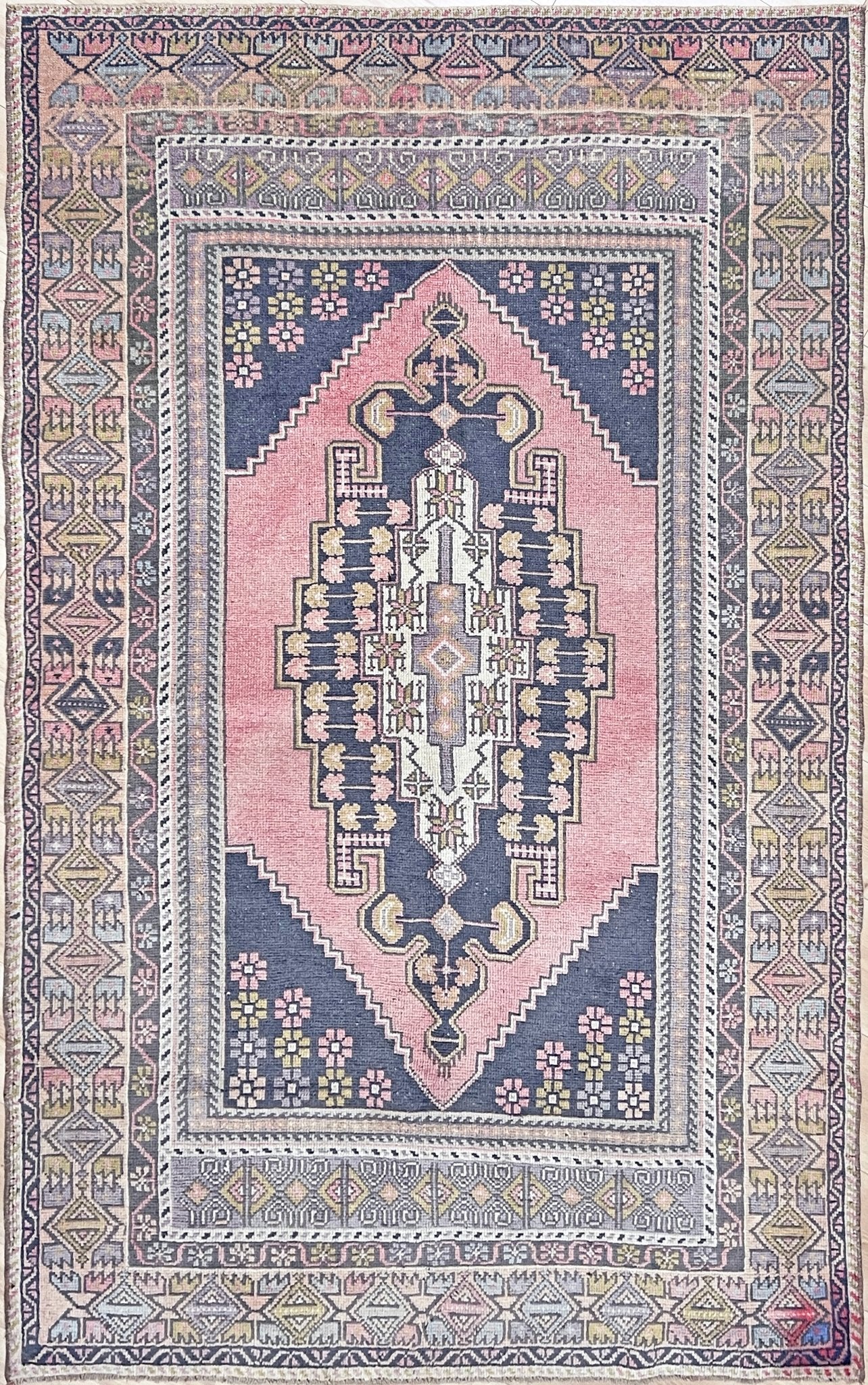 Obruk 4x6 handmade wool vintage turkish rug shop san francisco bay area. Buy handmade oriental rug online free shipping