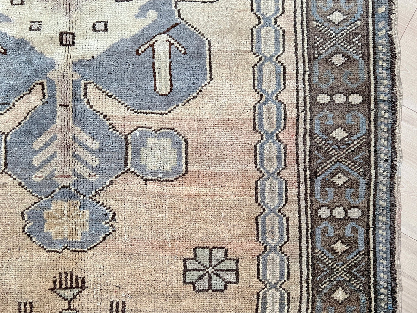 Konya muted Handmade wool small turkish rug shop san francisco bay area. Buy handmade rug online free shipping USA Canada.